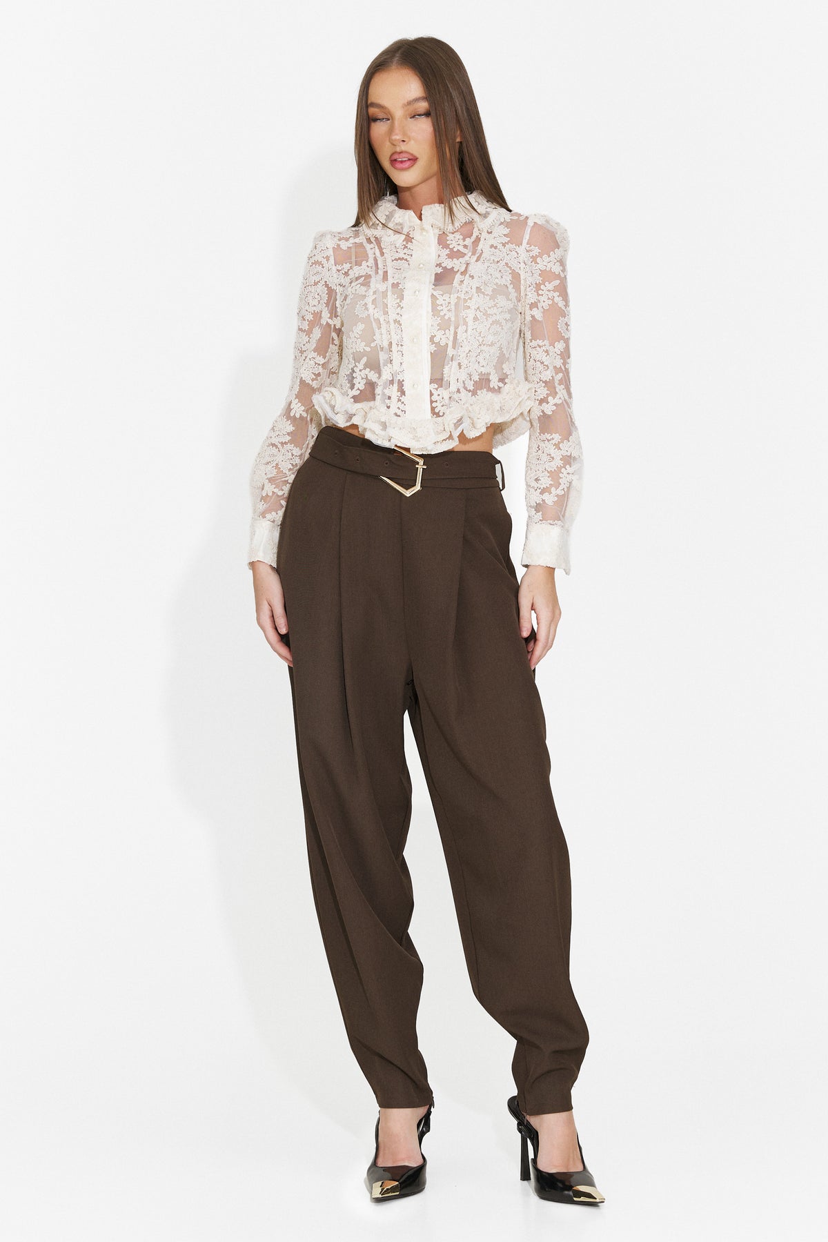 Bluza eleganta crem Haratoria Bogas