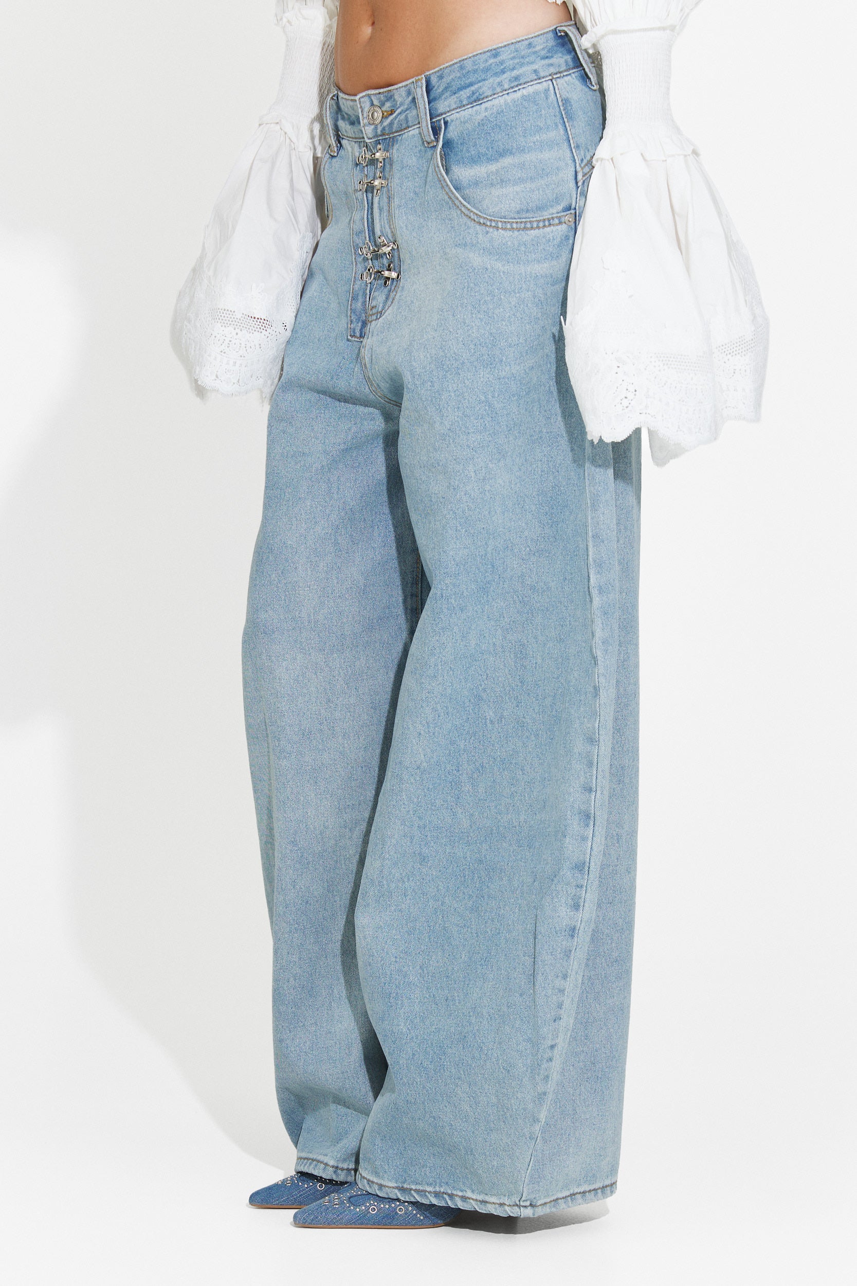 Modri casual jeans za ženske Valiama Bogas