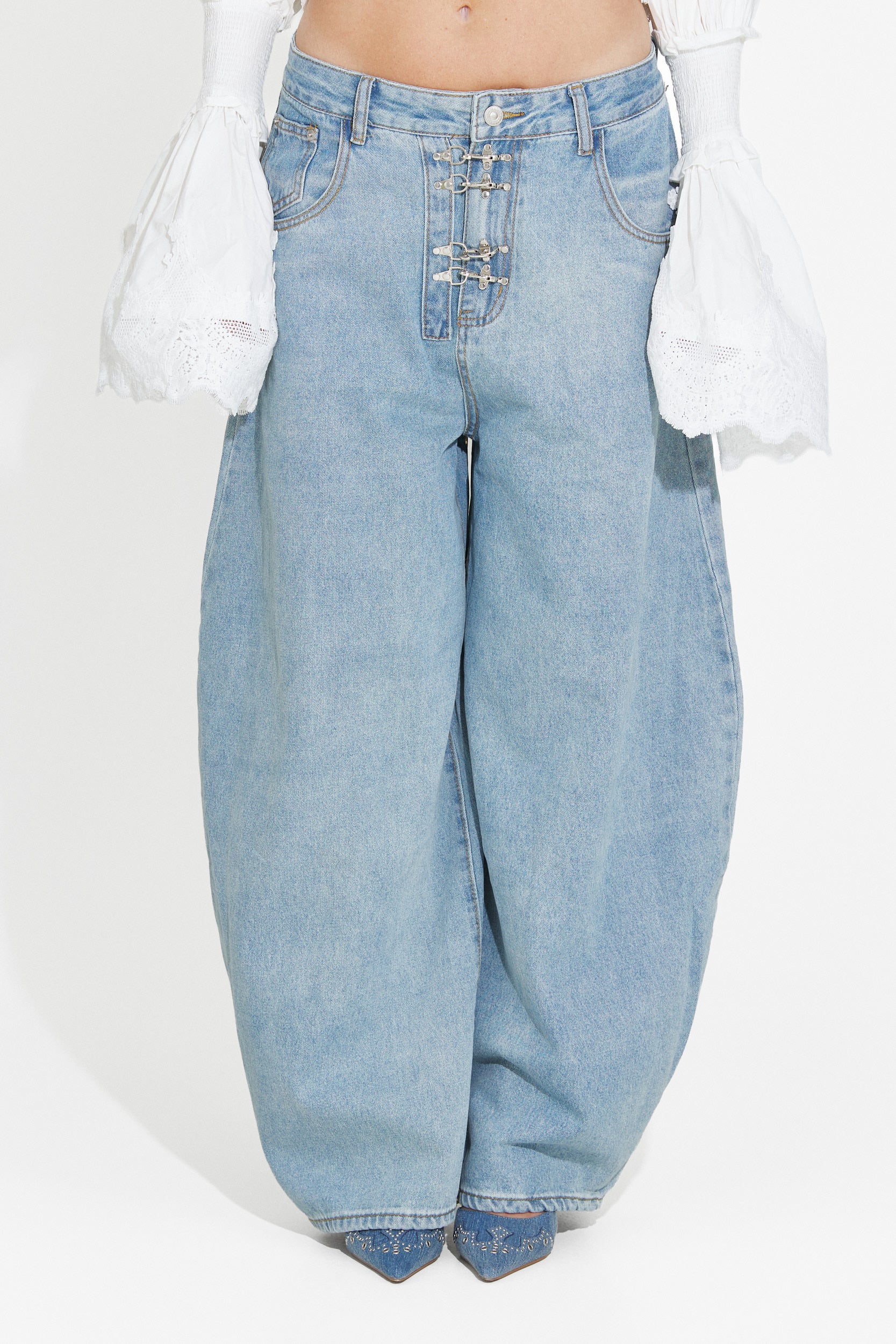 Modri casual jeans za ženske Valiama Bogas