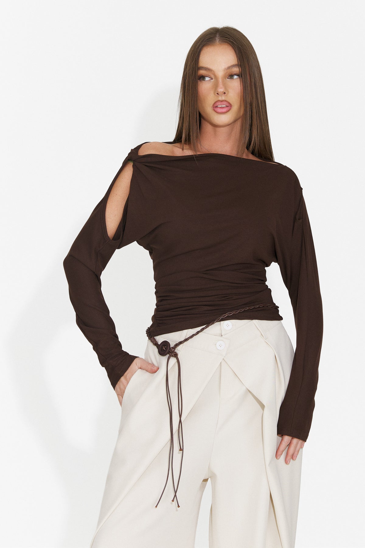 Bluza casual maro Niluova Bogas
