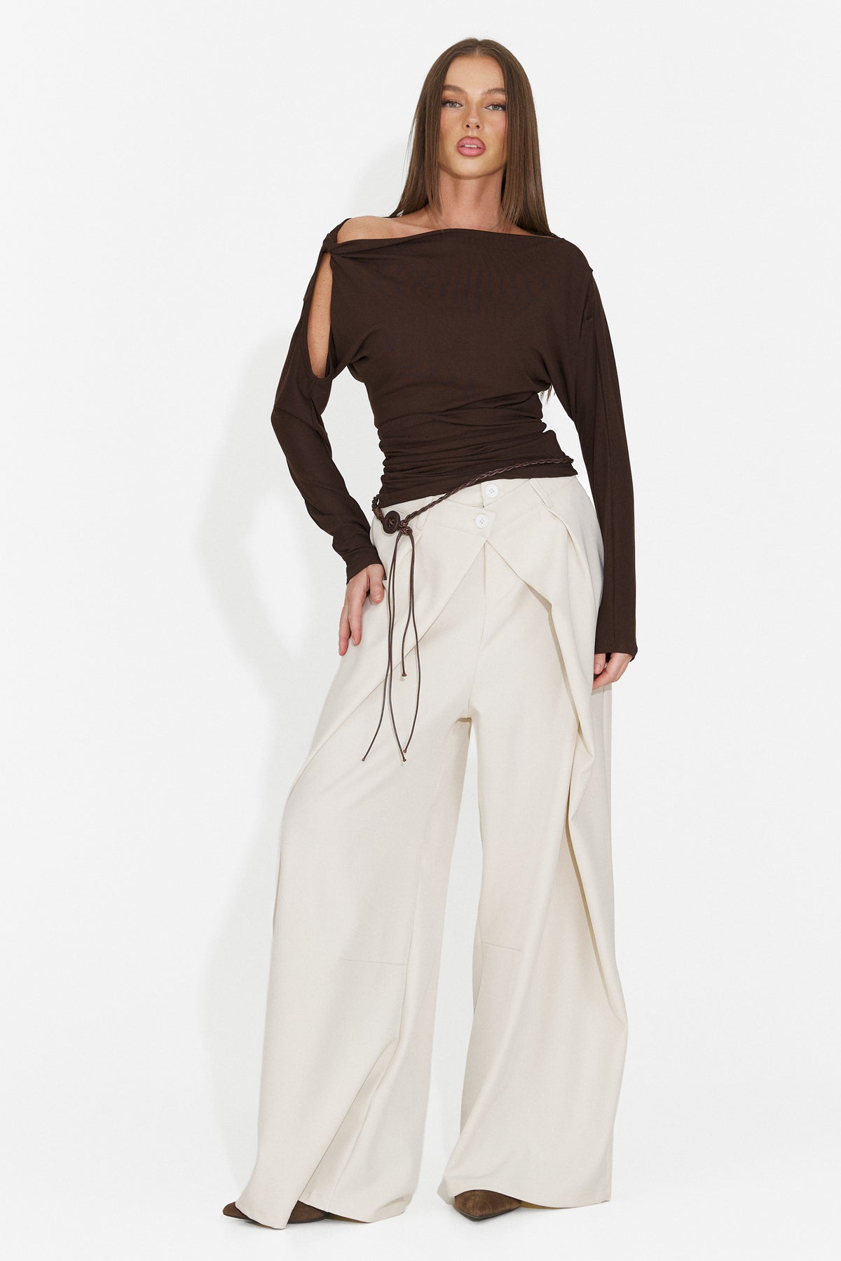 Bluza casual maro Niluova Bogas