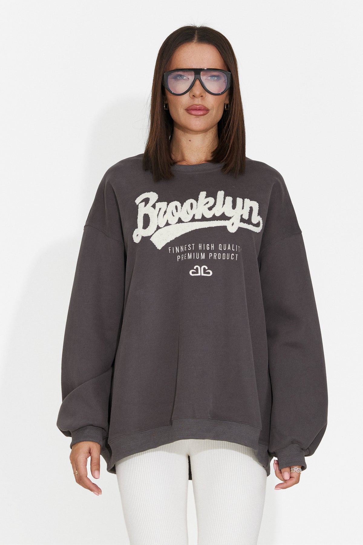 Bluza gri inchis Leroialia Bogas
