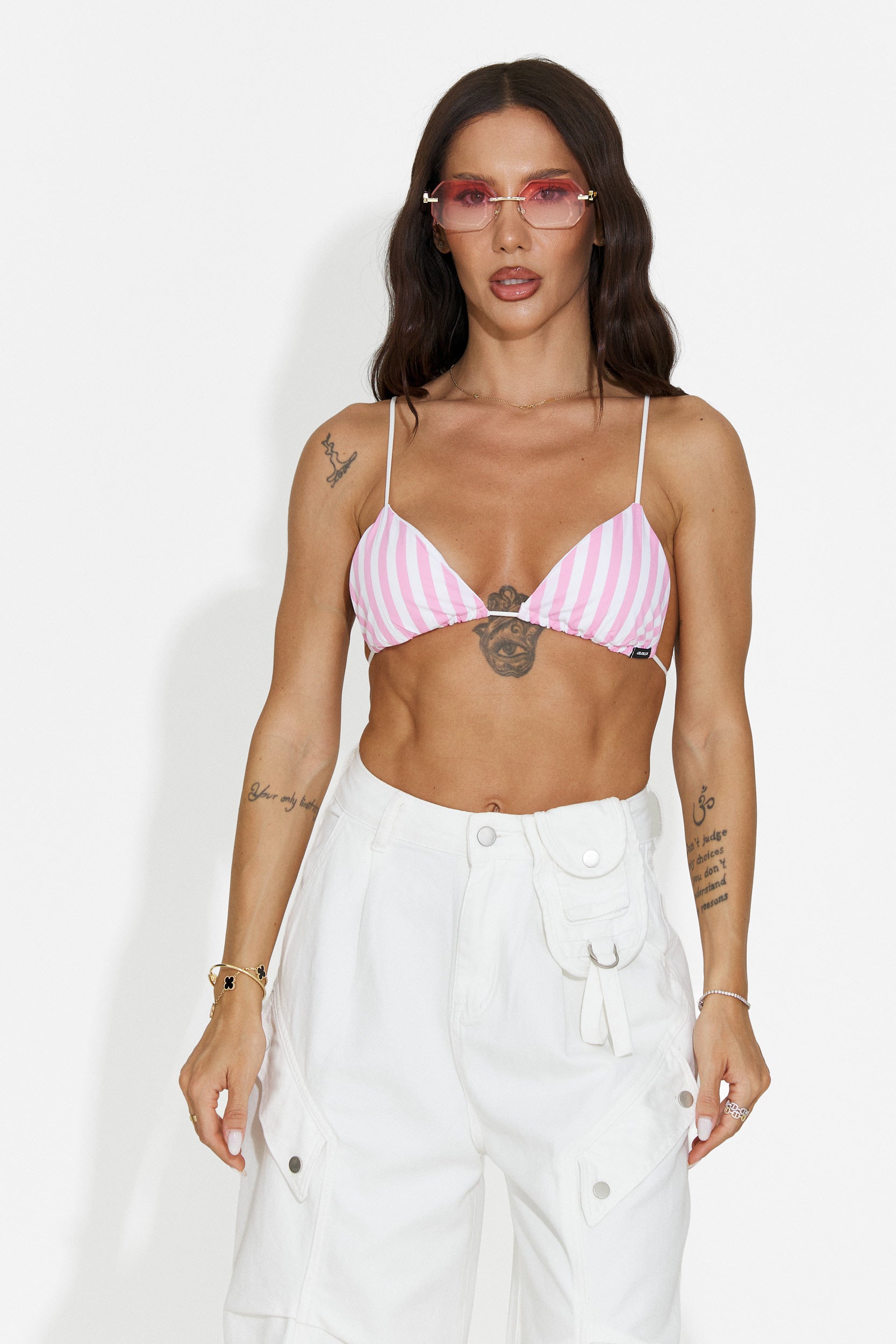 Casual ženska bustier roza Brusty Bogas