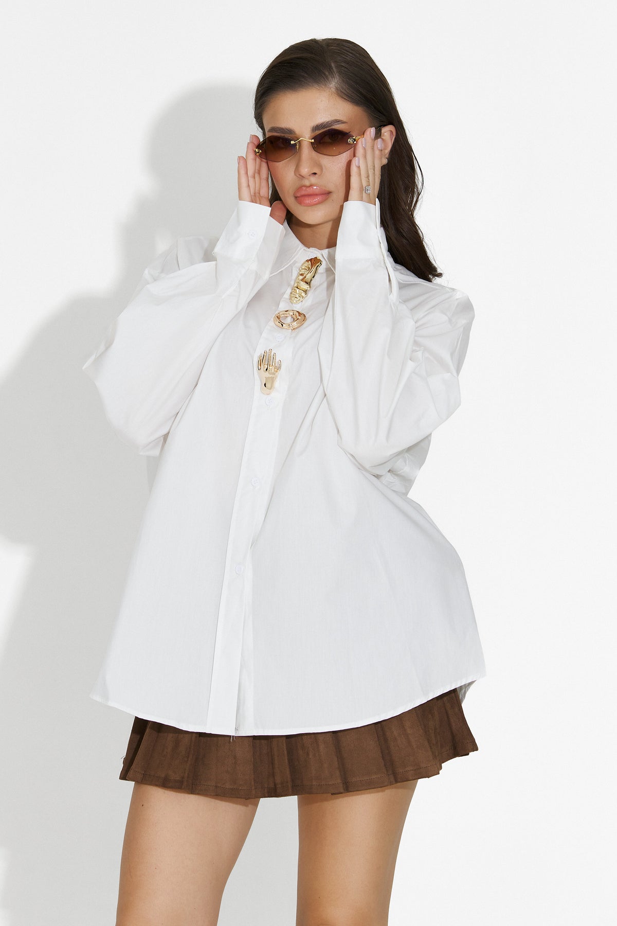 Feyora Bogas Elegantna Bela Ženska Srajca
