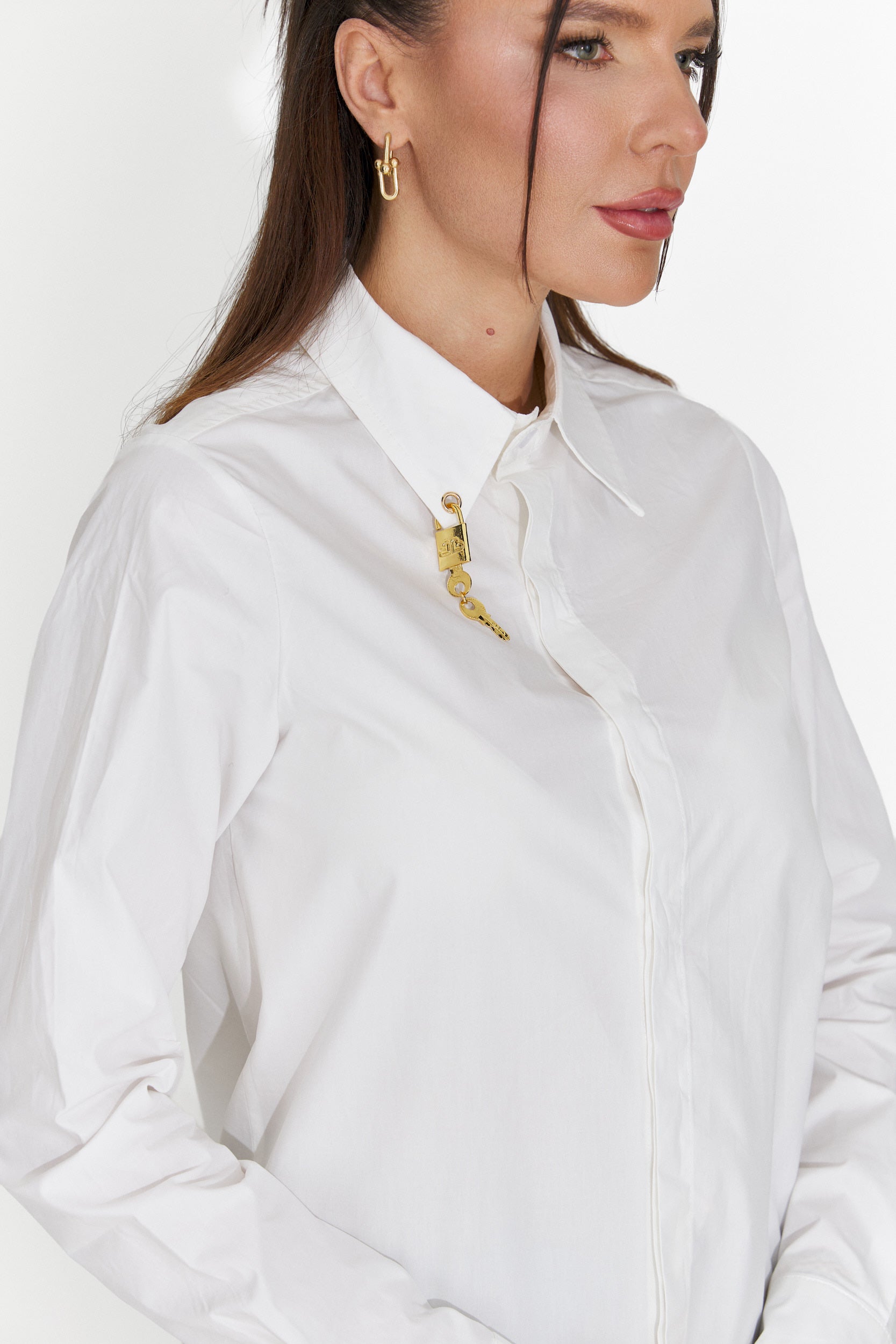Elegantna bela bluza za dame Jetie Bogas