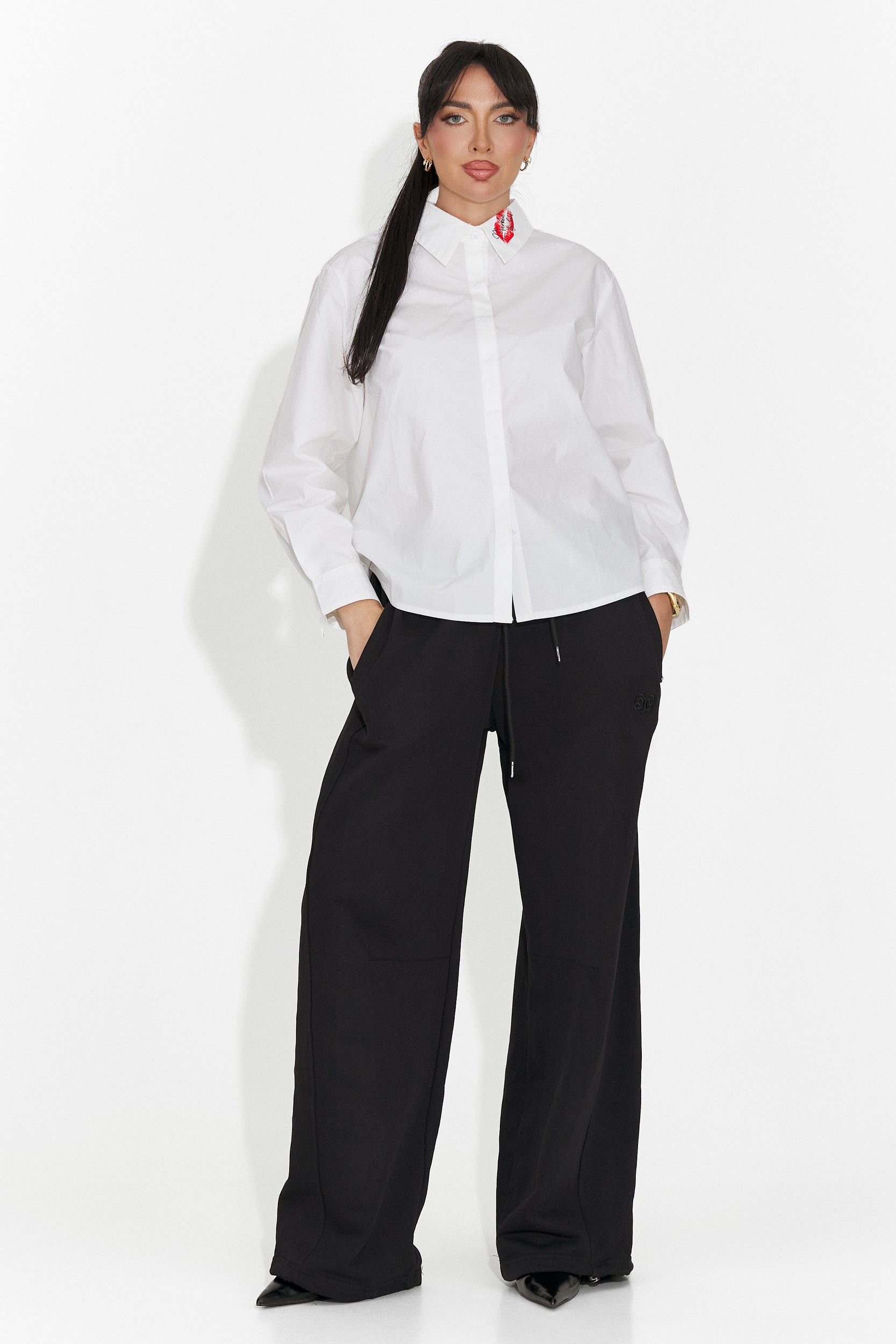 Elegantna bela bluza za dame Sienara Bogas