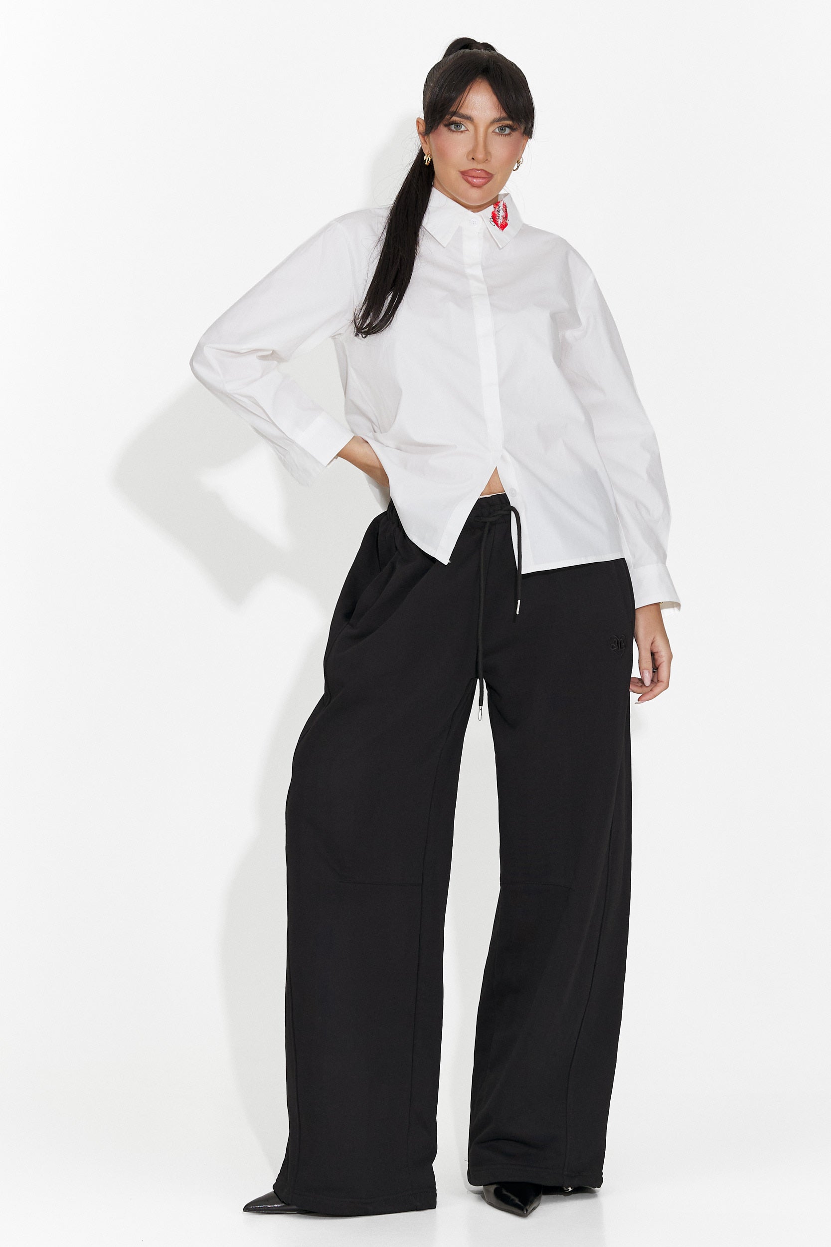 Elegantna bela bluza za dame Sienara Bogas
