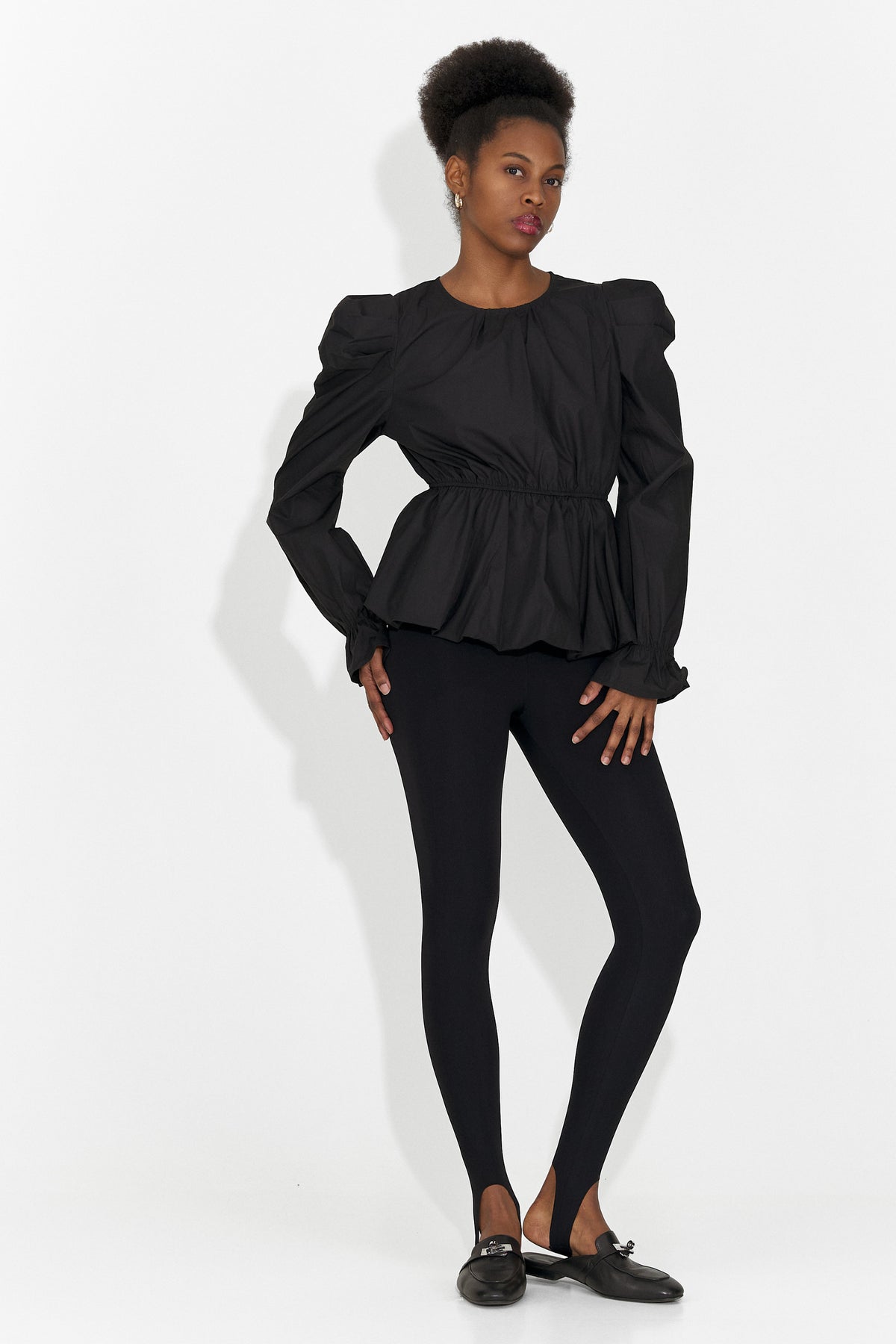 Elegantna črna bluza za dame Lindalia Bogas