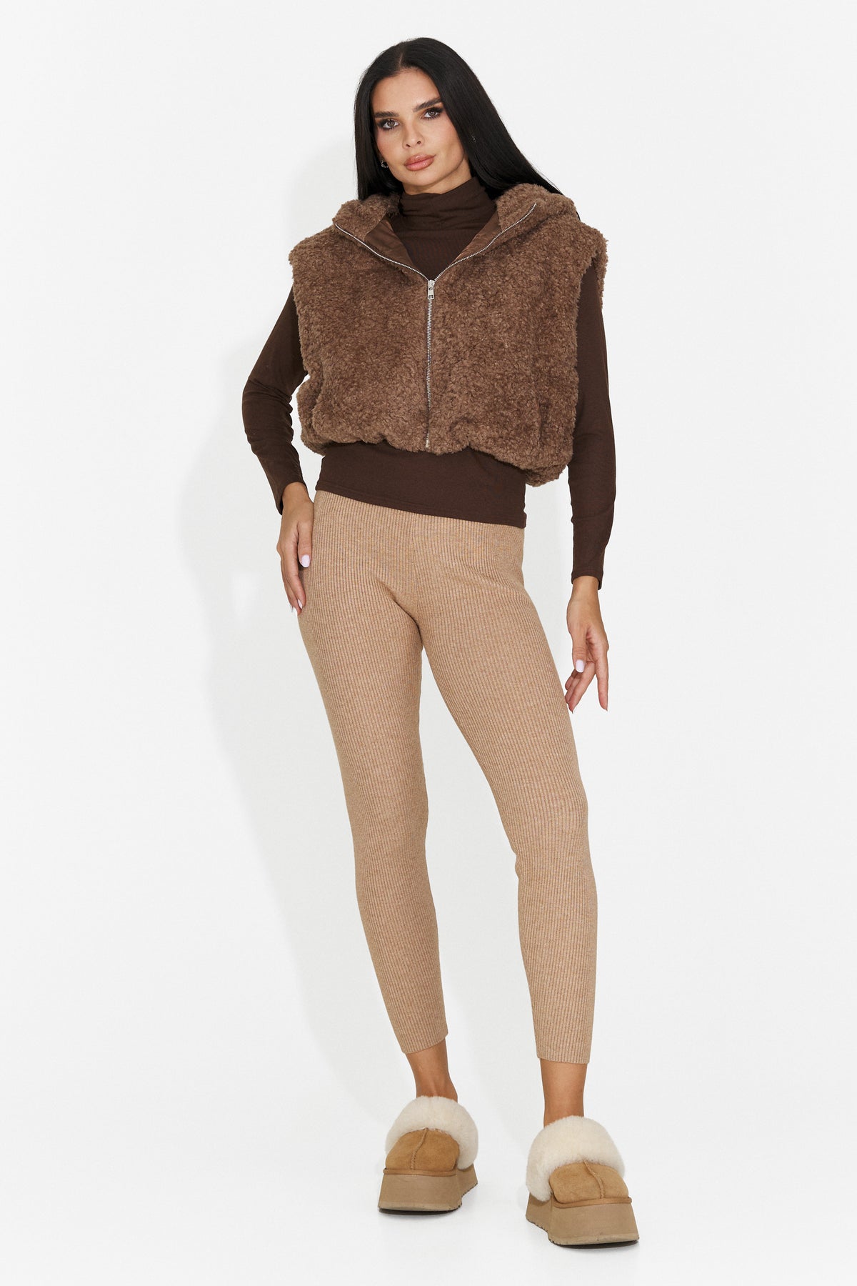 Colanti casual maro Cranora Bogas