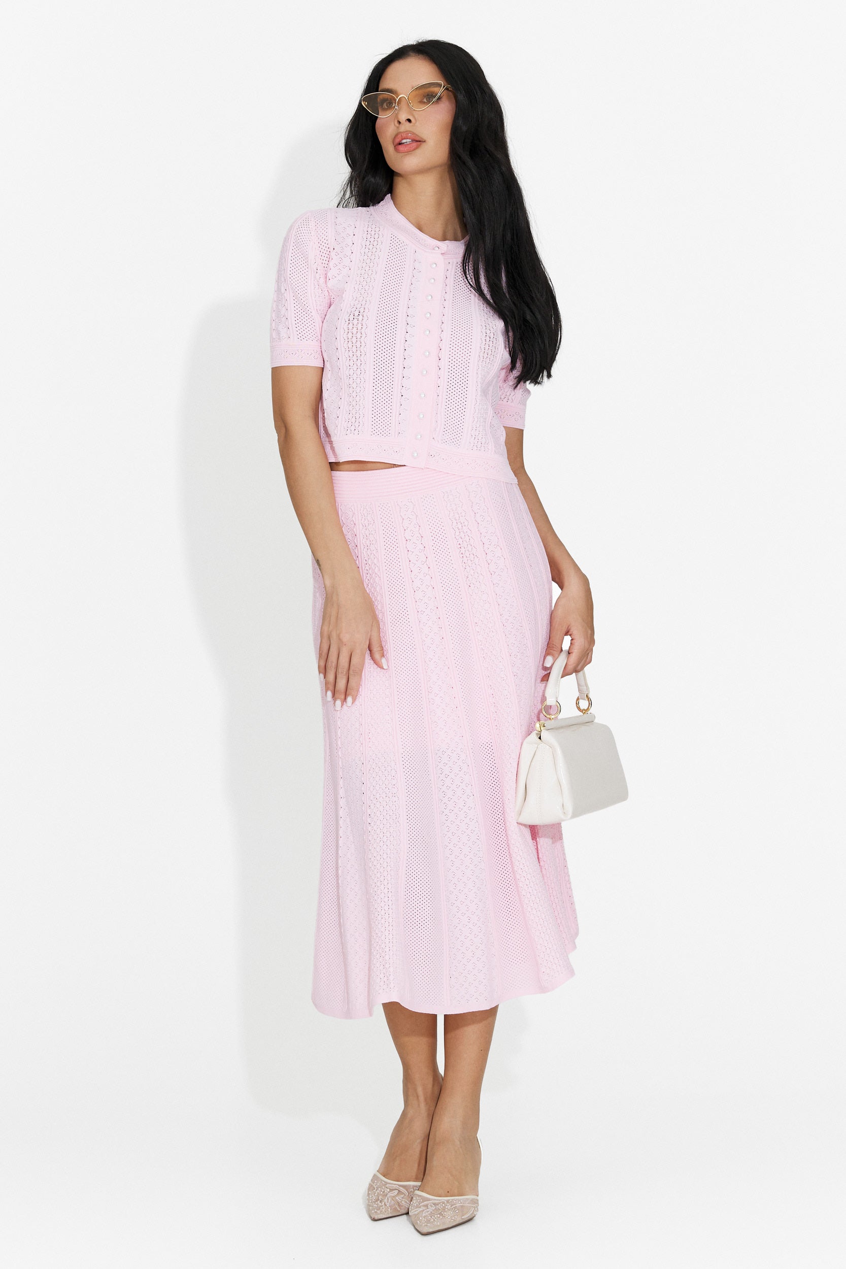 Denilia Bogas ženska obleka s pink krilom