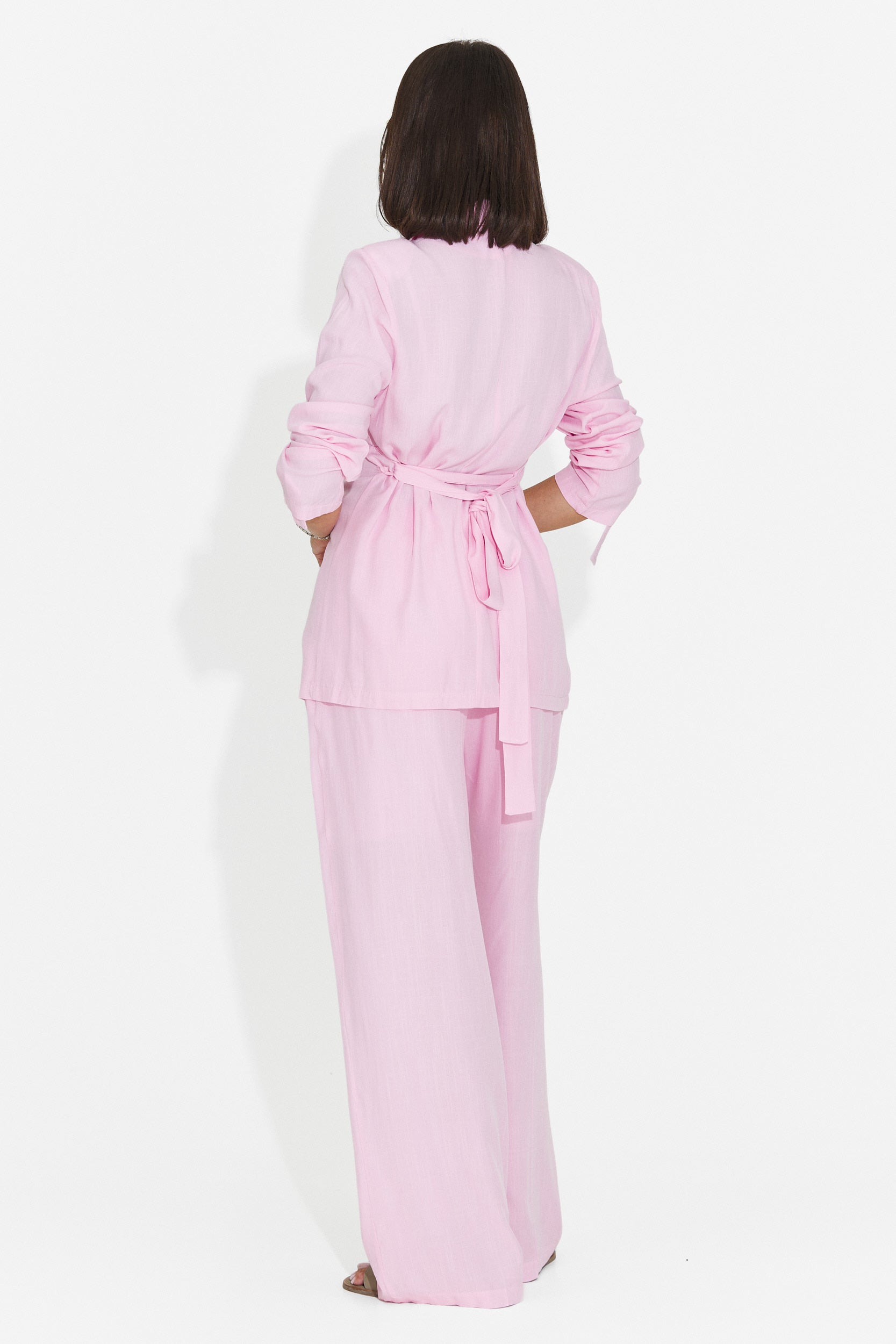 Compleu dama roz camasa + pantaloni Cloe Bogas