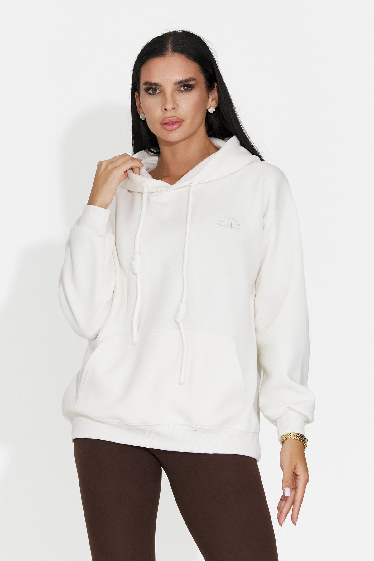 Hanorac casual crem Ciratonia Bogas