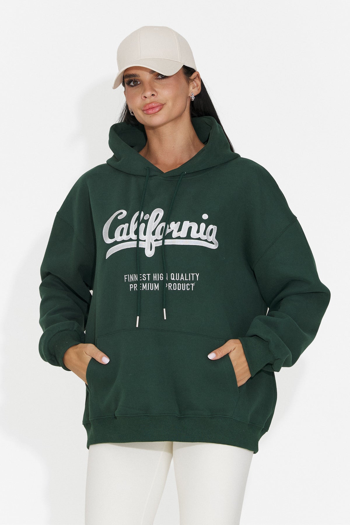 Hanorac casual verde Velzeisa Bogas