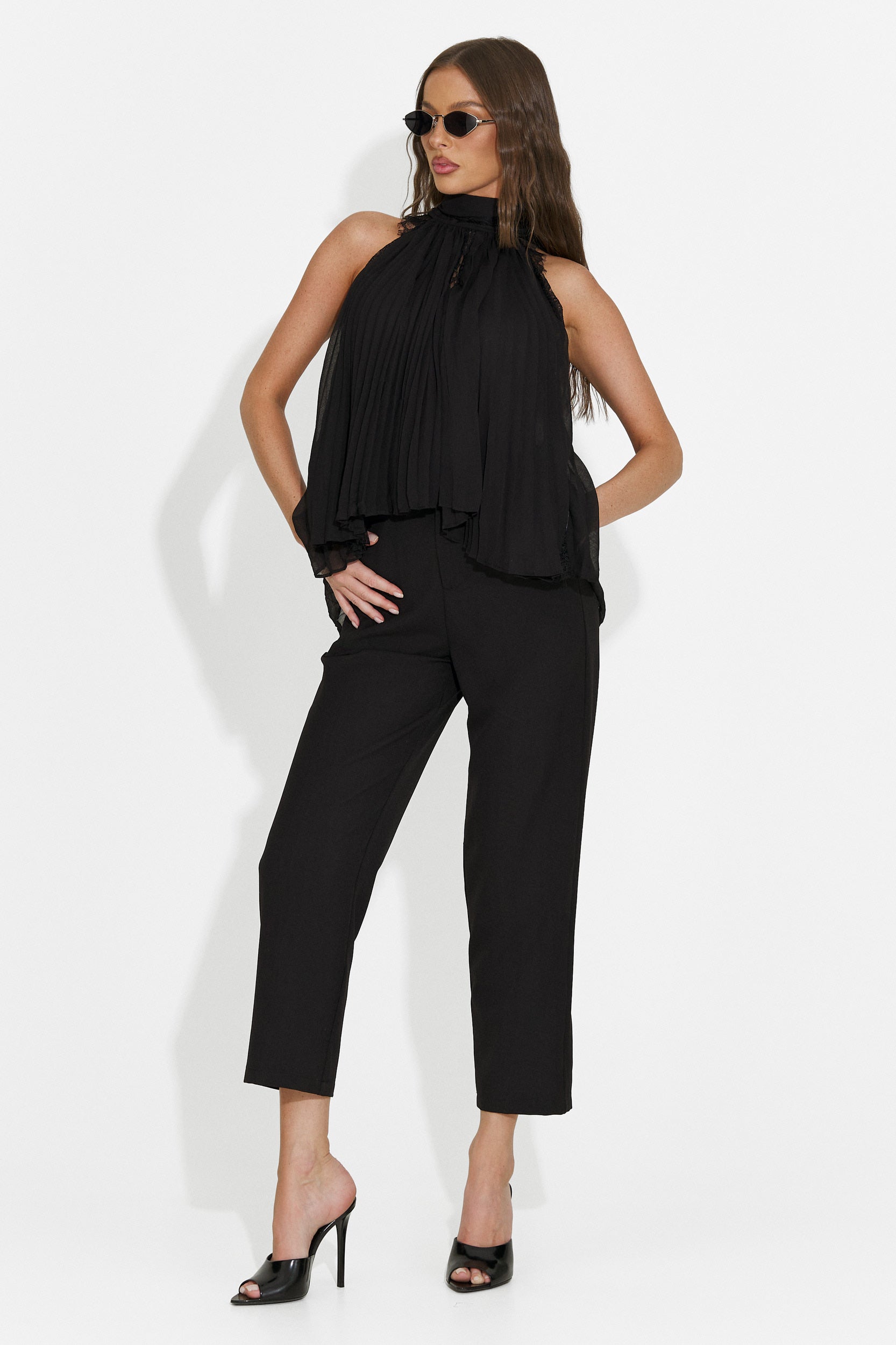 Črni ženski casual top Eirena Bogas