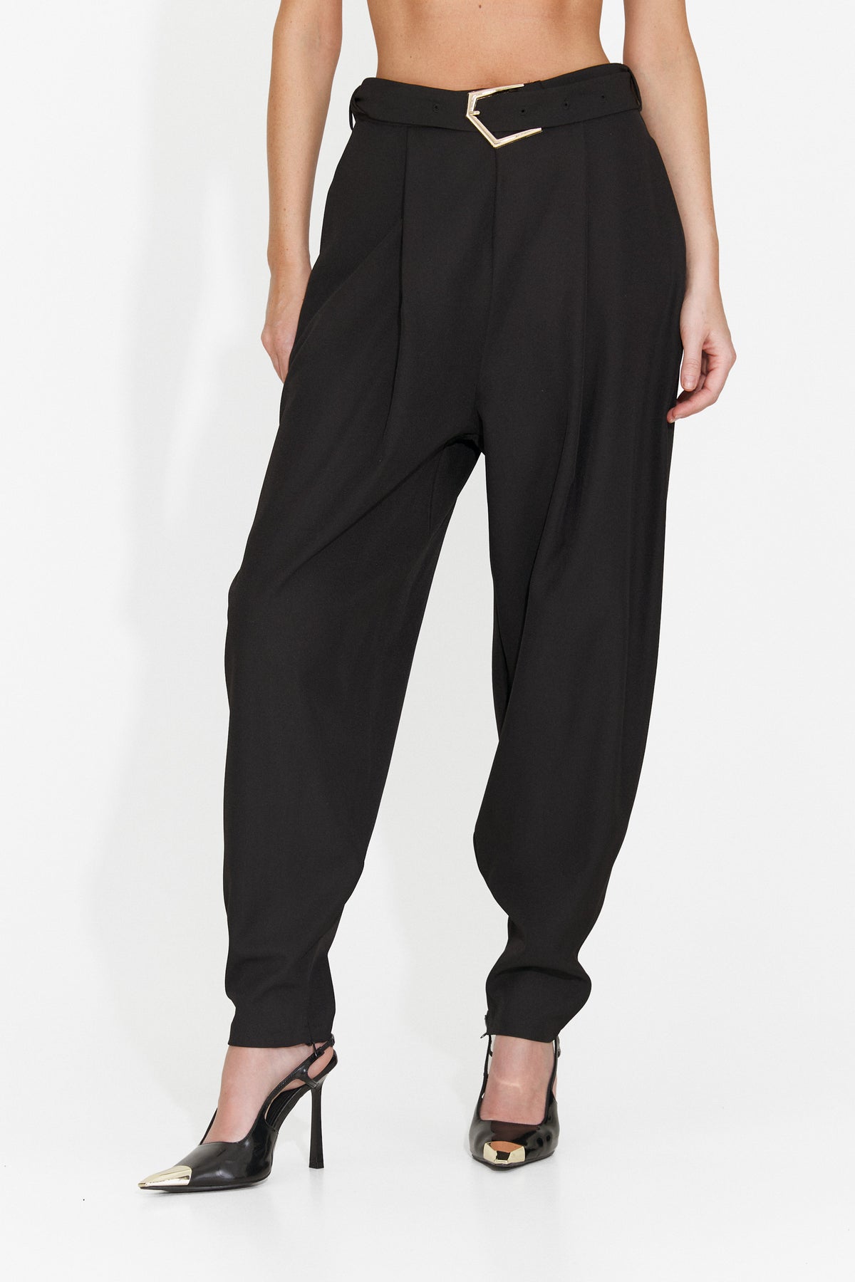 Pantaloni eleganti negri Didola Bogas