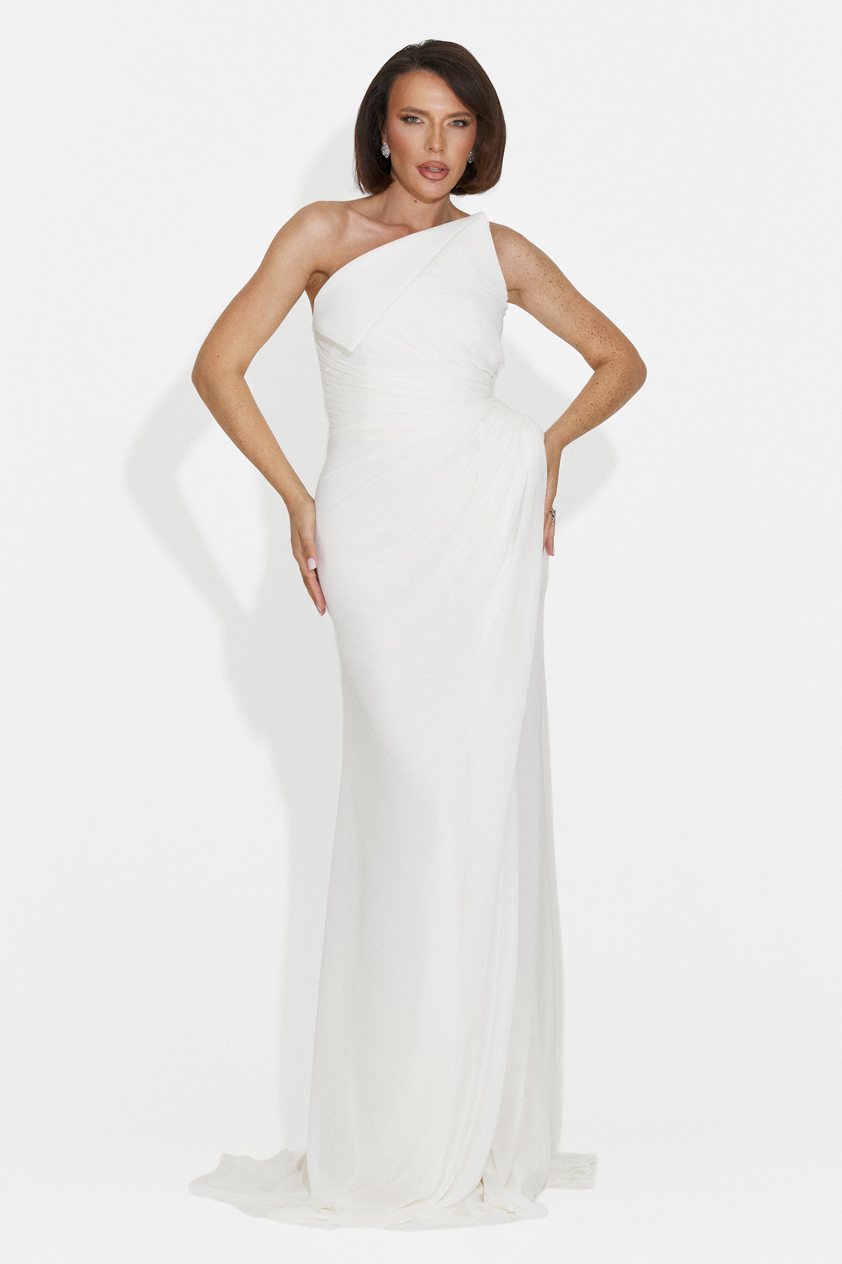 Rochie dama lunga alba Felina Bogas