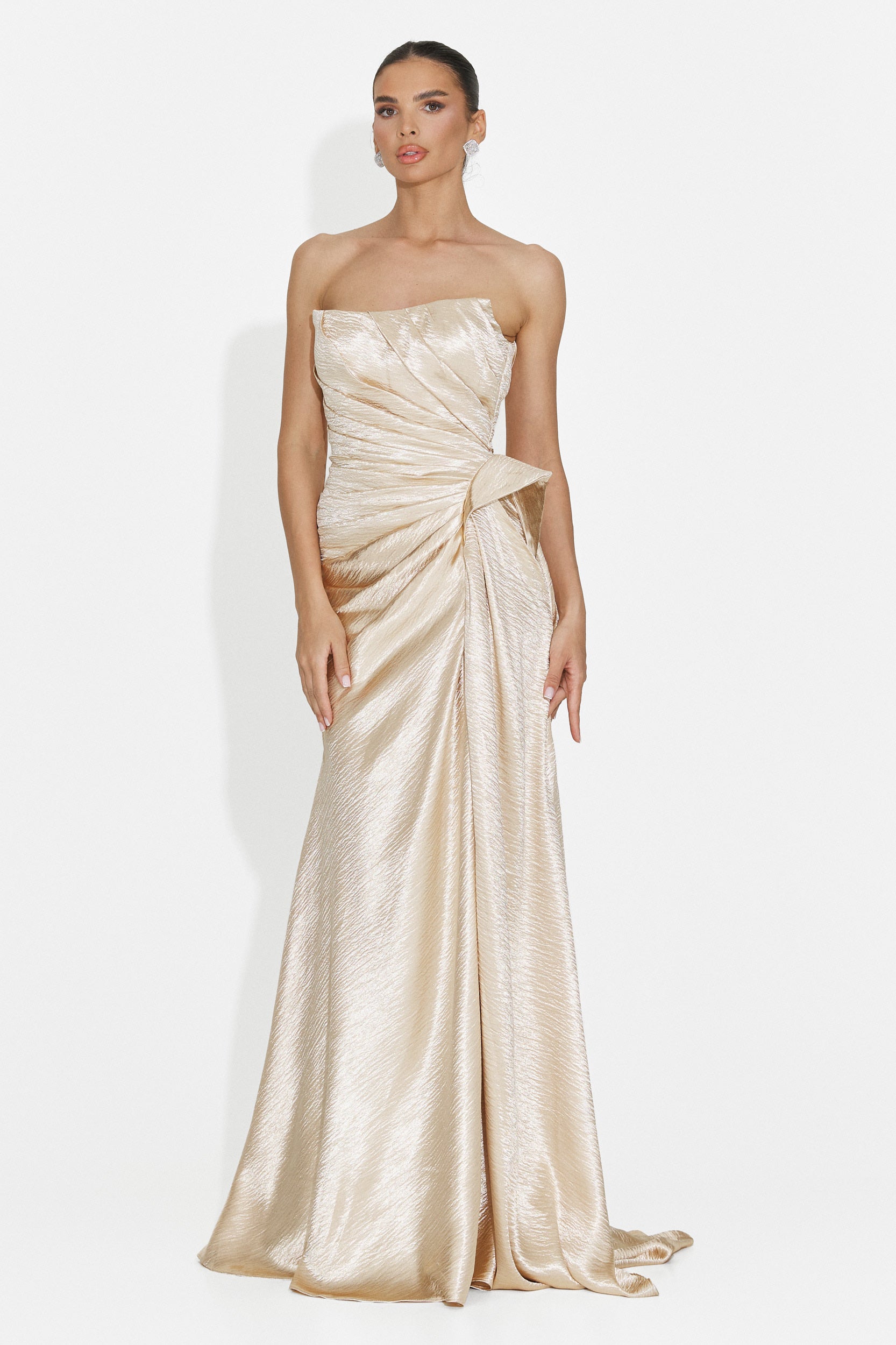 Rochie dama lunga bej Fischer Bogas