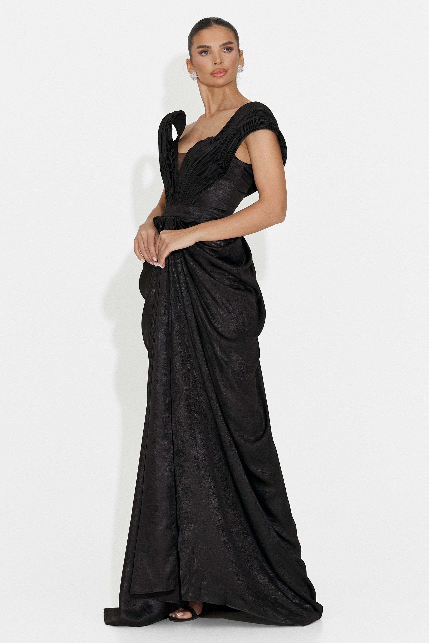 Rochie dama lunga neagra Becker Bogas