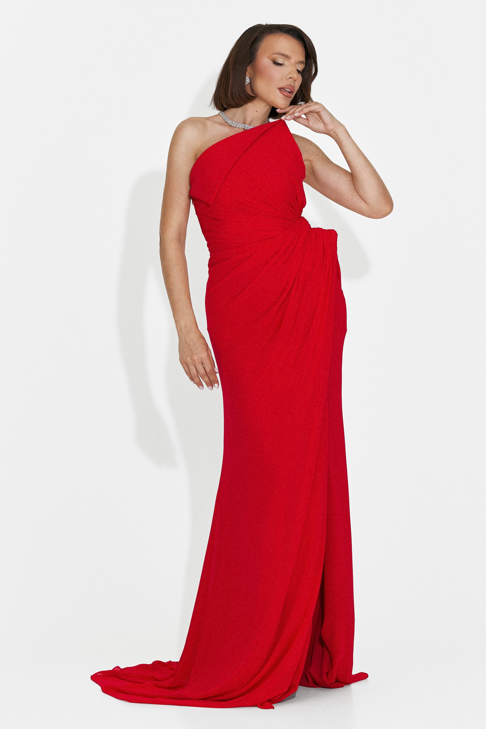 Rochie dama lunga rosie Felina Bogas