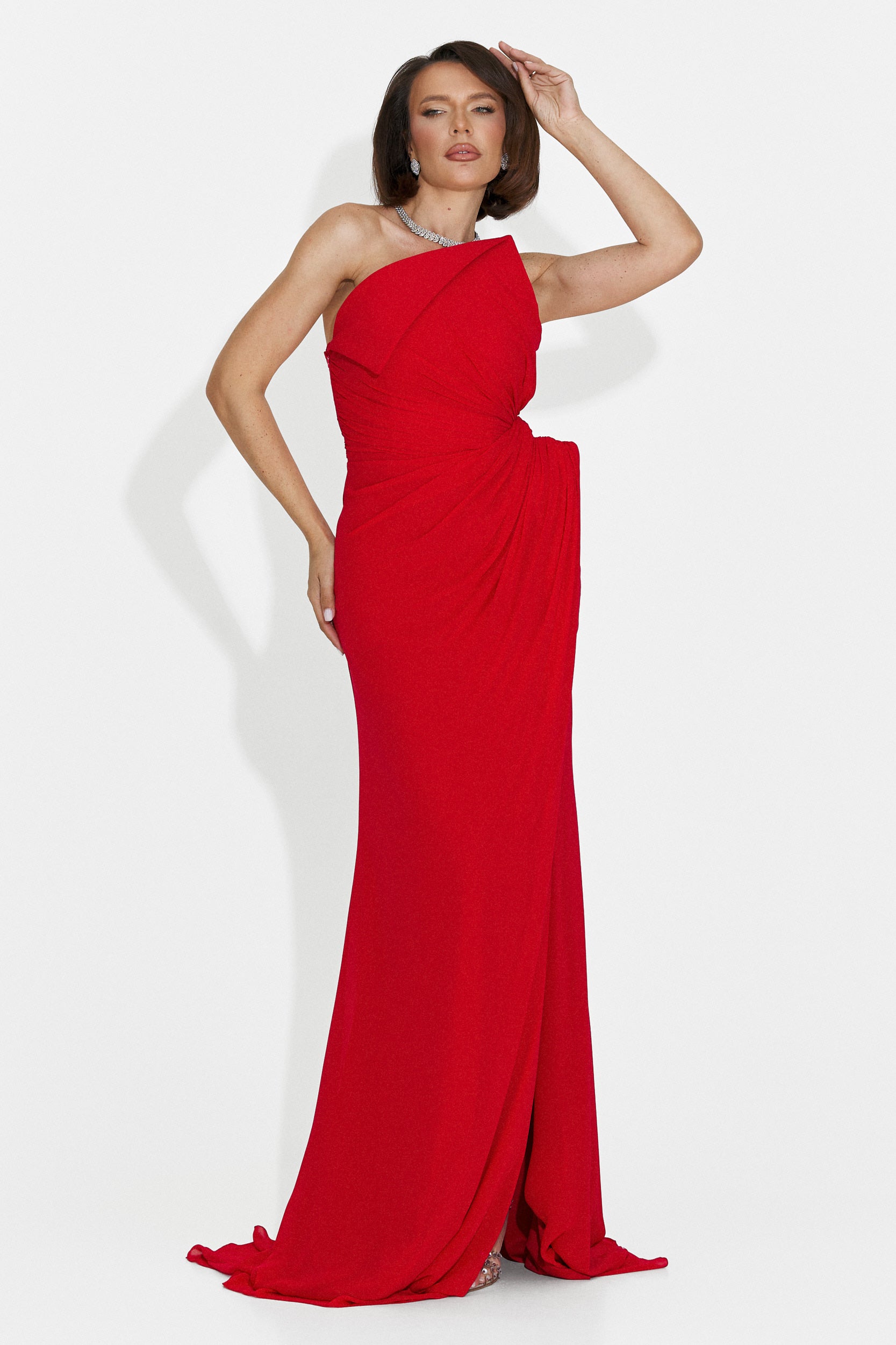 Rochie dama lunga rosie Felina Bogas
