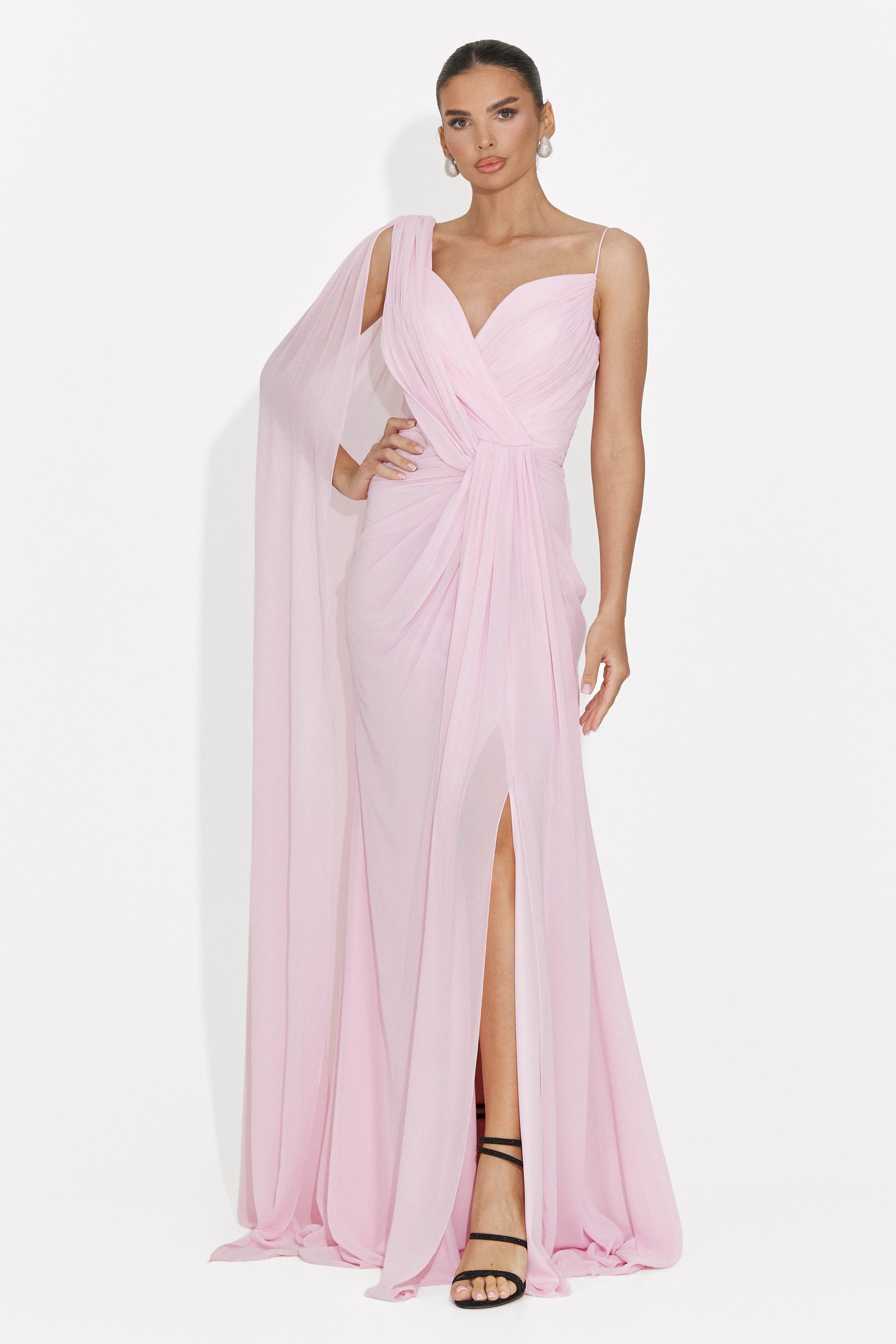 Rochie dama lunga roz Lino Bogas