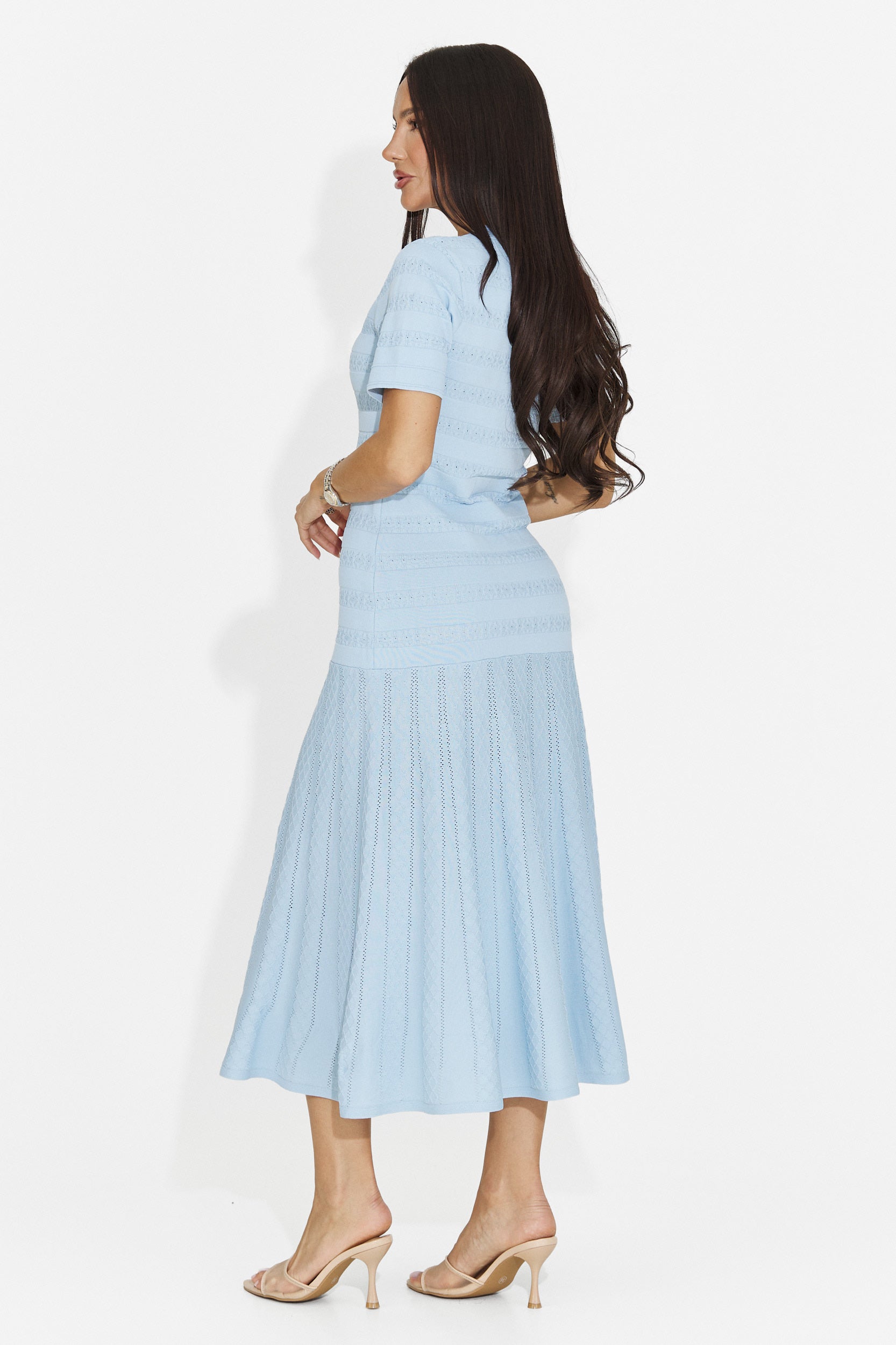 Rochie dama scurta bleu Bikona Bogas