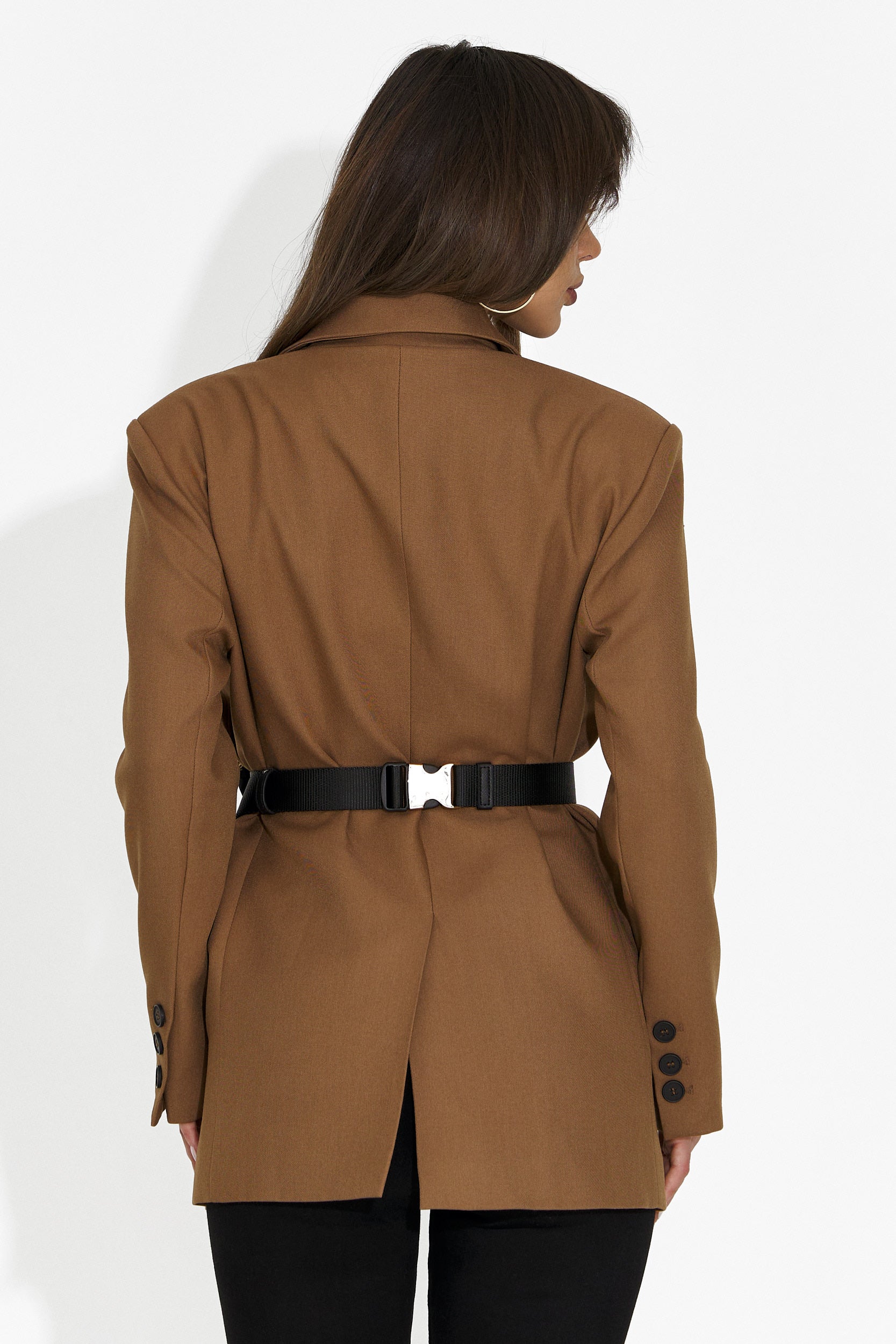 Eleganten rjav ženski blazer Zoira Bogas