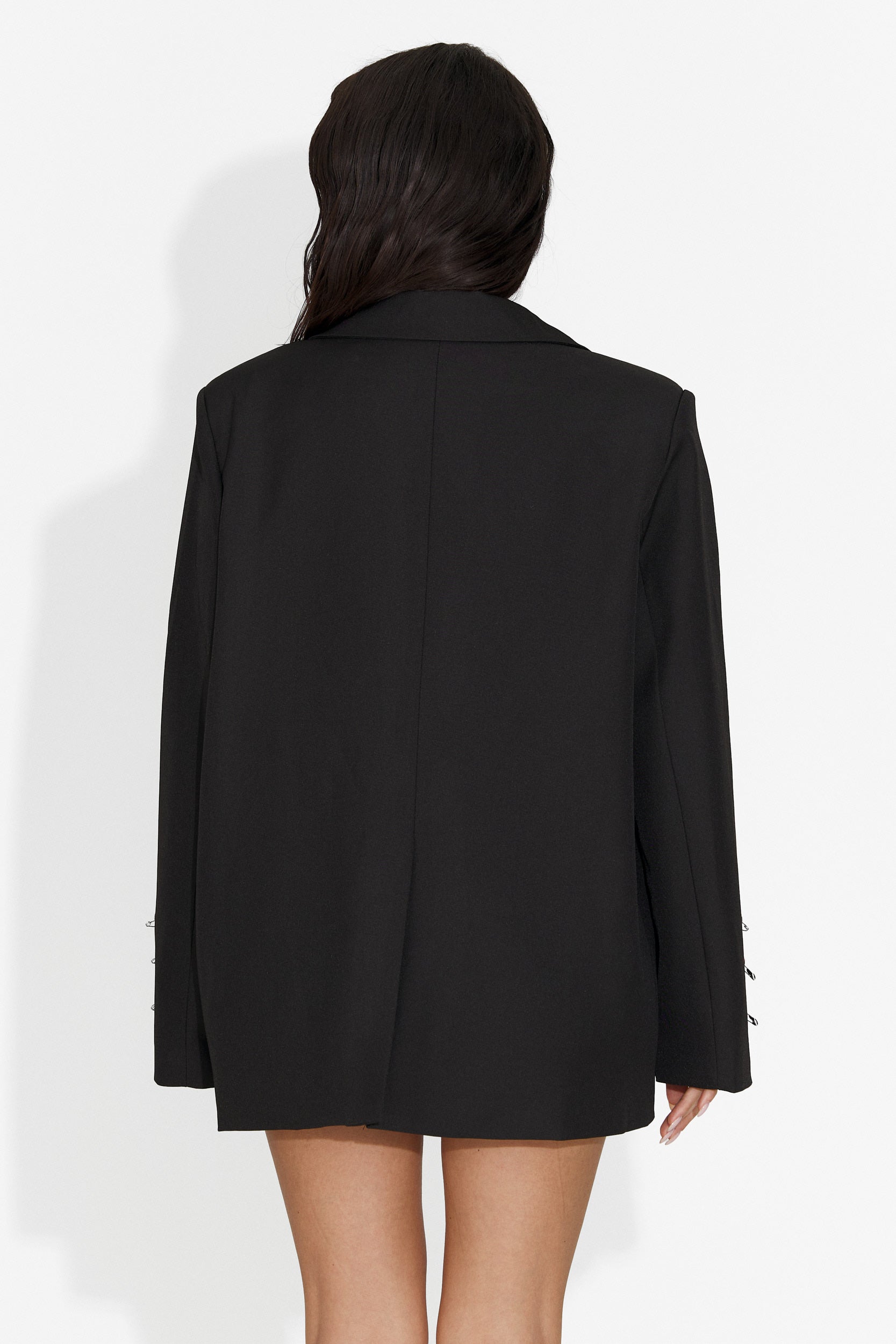 Esinty Bogas Eleganten Črn Ženski Blazer