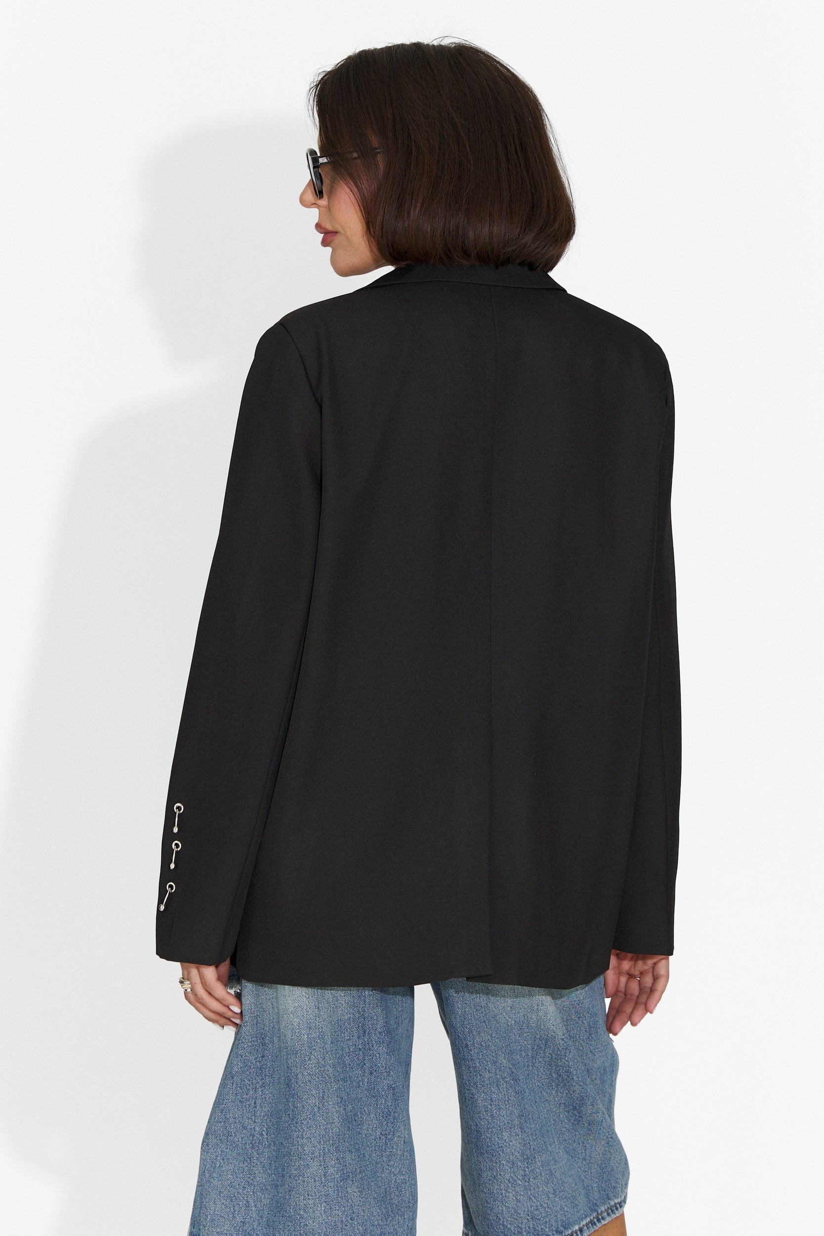 Eleganten črn ženski blazer Kelda Bogas