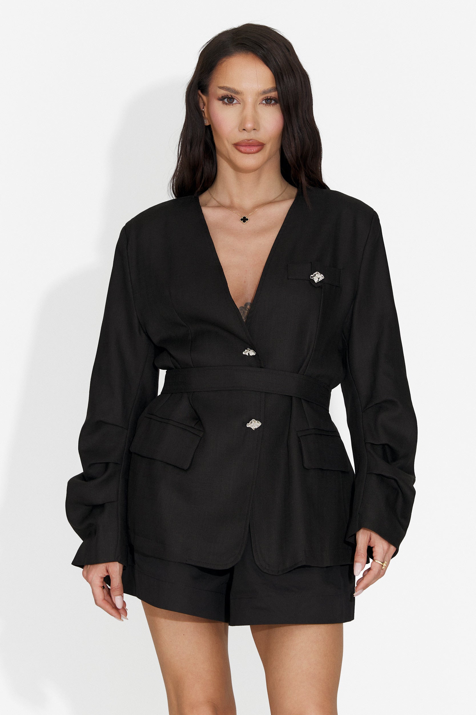 Eleganten črn damski blazer Verbana Bogas