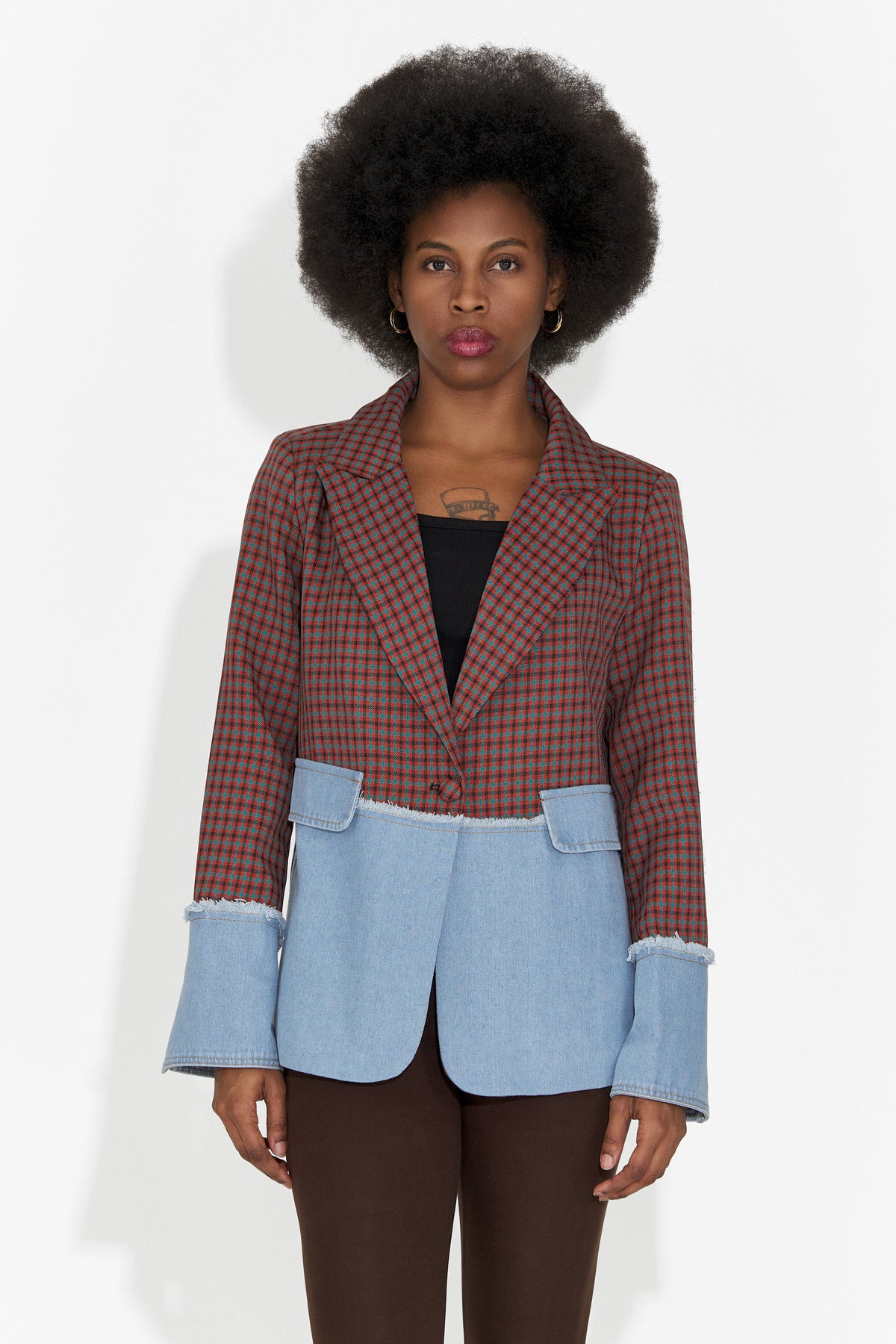 Eleganten Maroon Ženski Blazer Zinalia Bogas