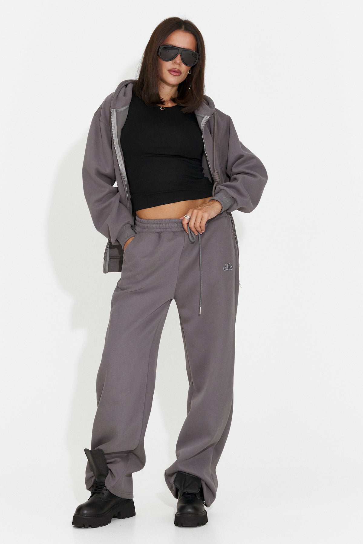 Trening casual gri antracit Remiroena Bogas