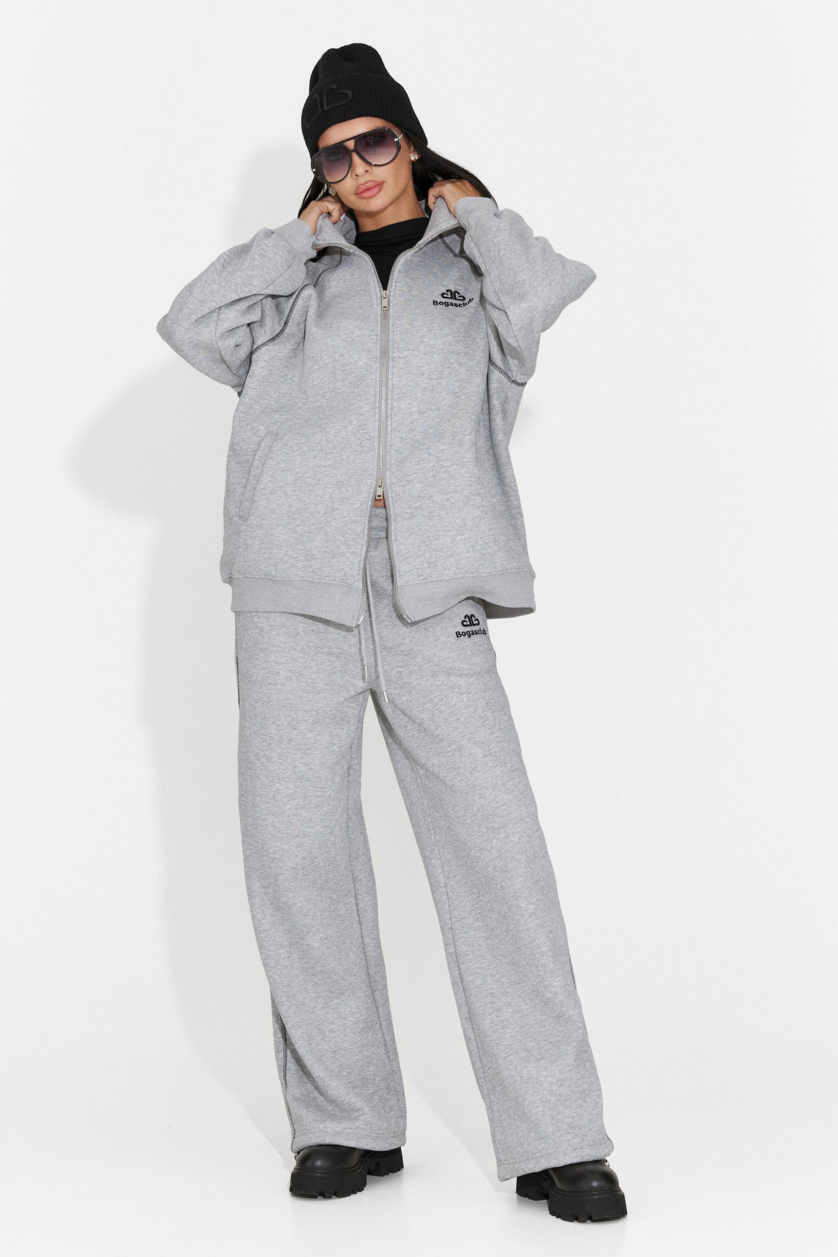 Trening casual gri Brisioena Bogas