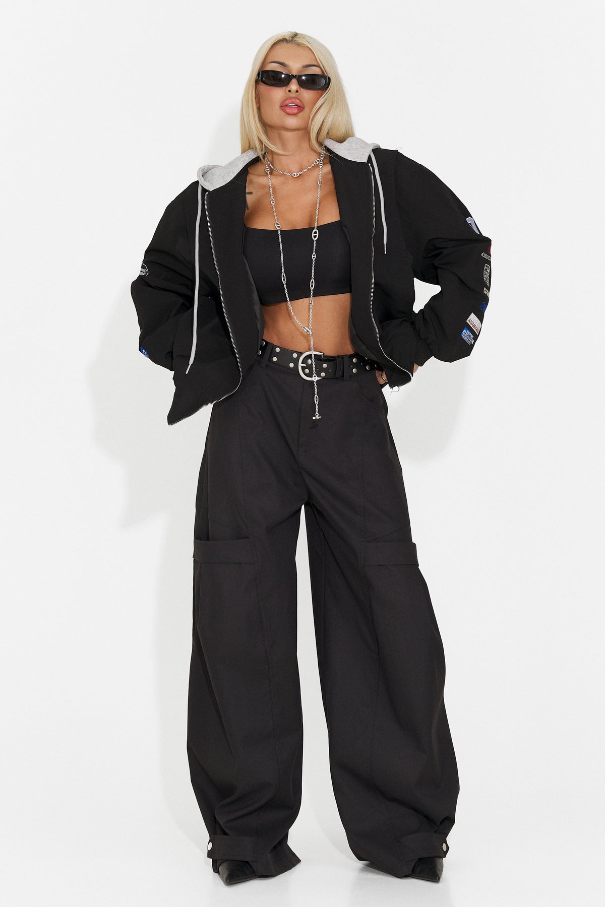 Geaca dama casual neagra Adisana Bogas