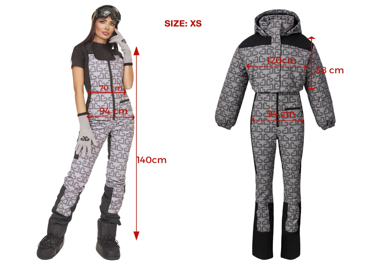 Costum ski casual gri Senileda Bogas