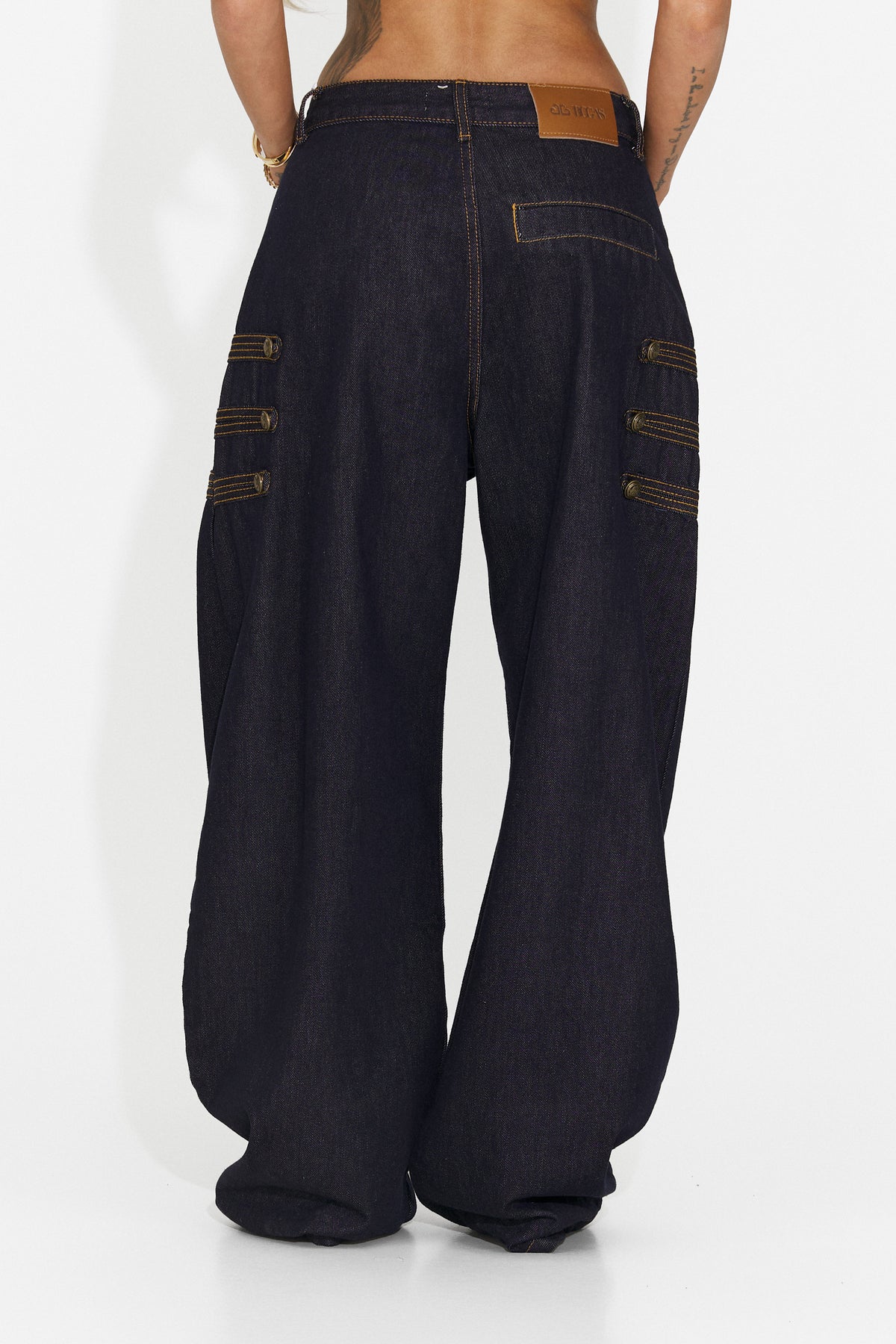 Blugi casual bleumarin Tasina Bogas