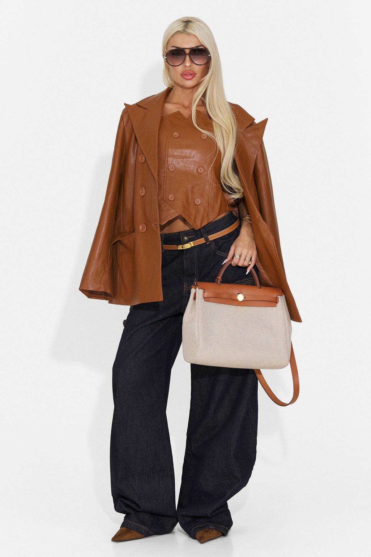 Blugi casual bleumarin Tasina Bogas