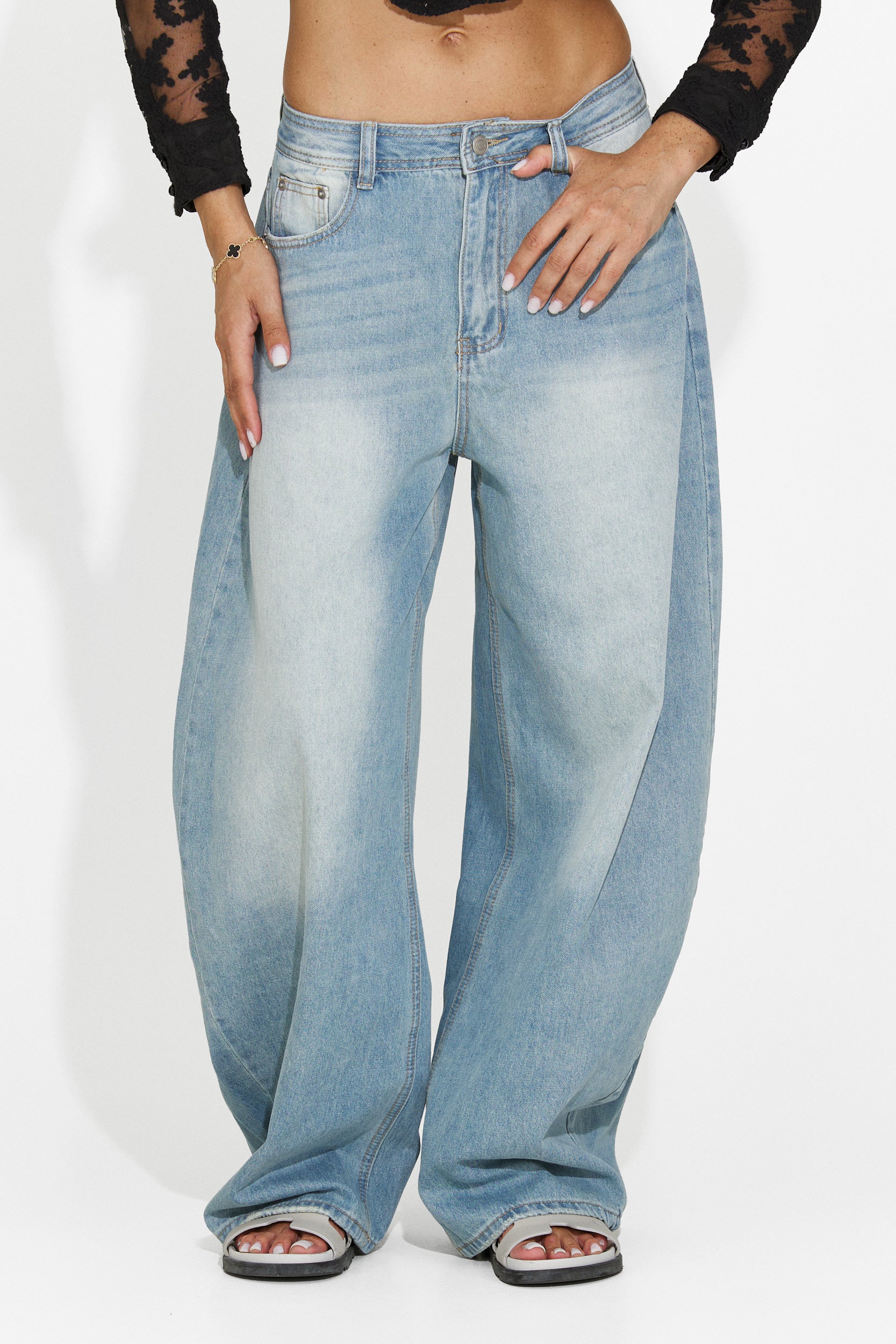 Modri casual jeans za ženske Tolida Bogas
