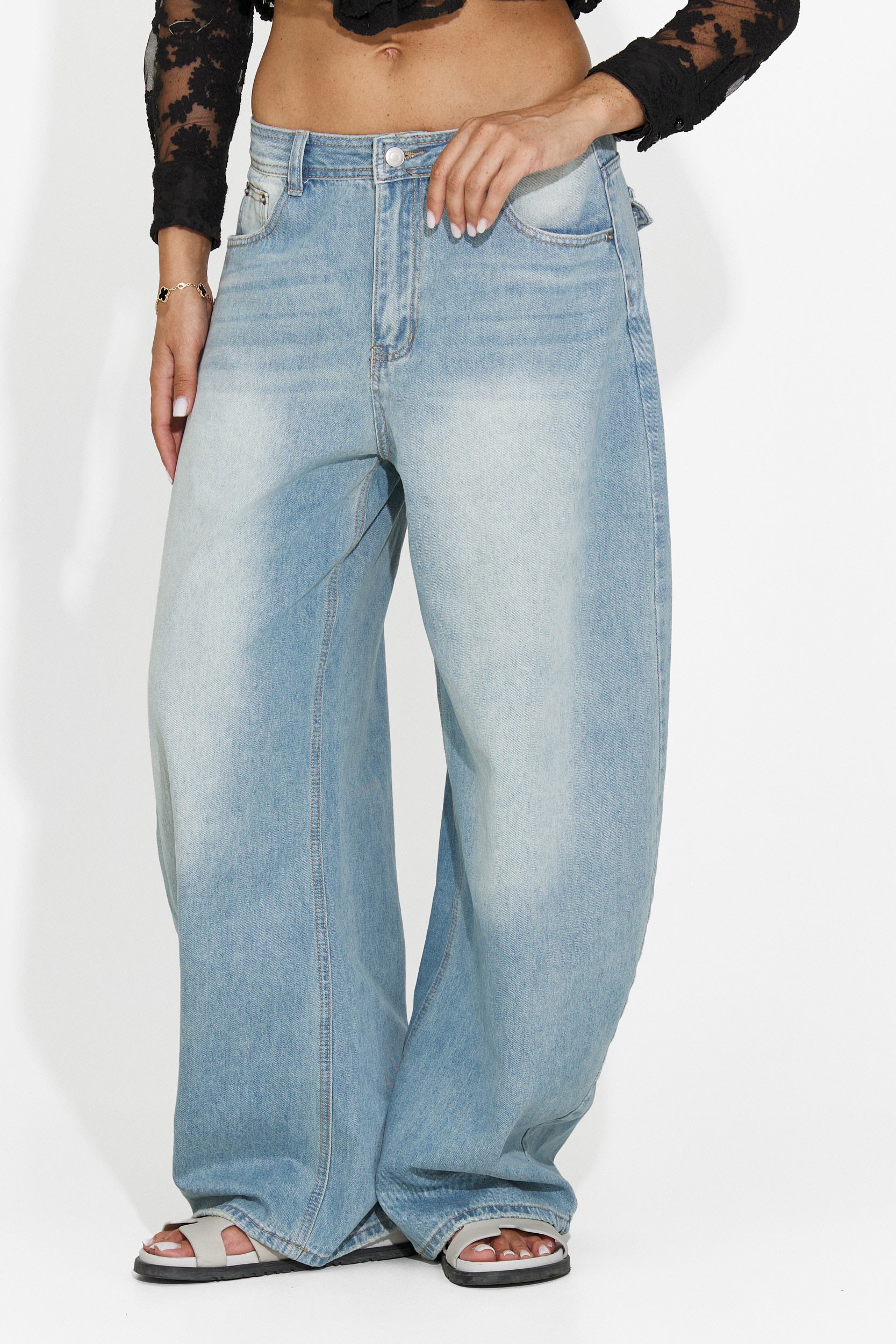 Modri casual jeans za ženske Tolida Bogas