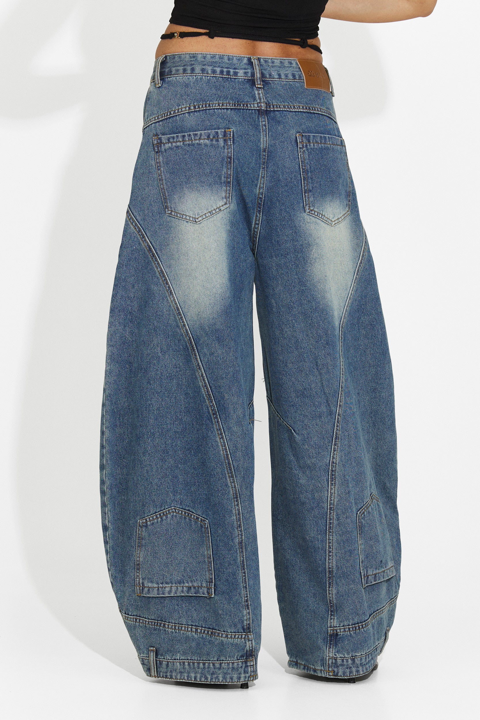 Temno modri casual jeans za ženske Renelia Bogas
