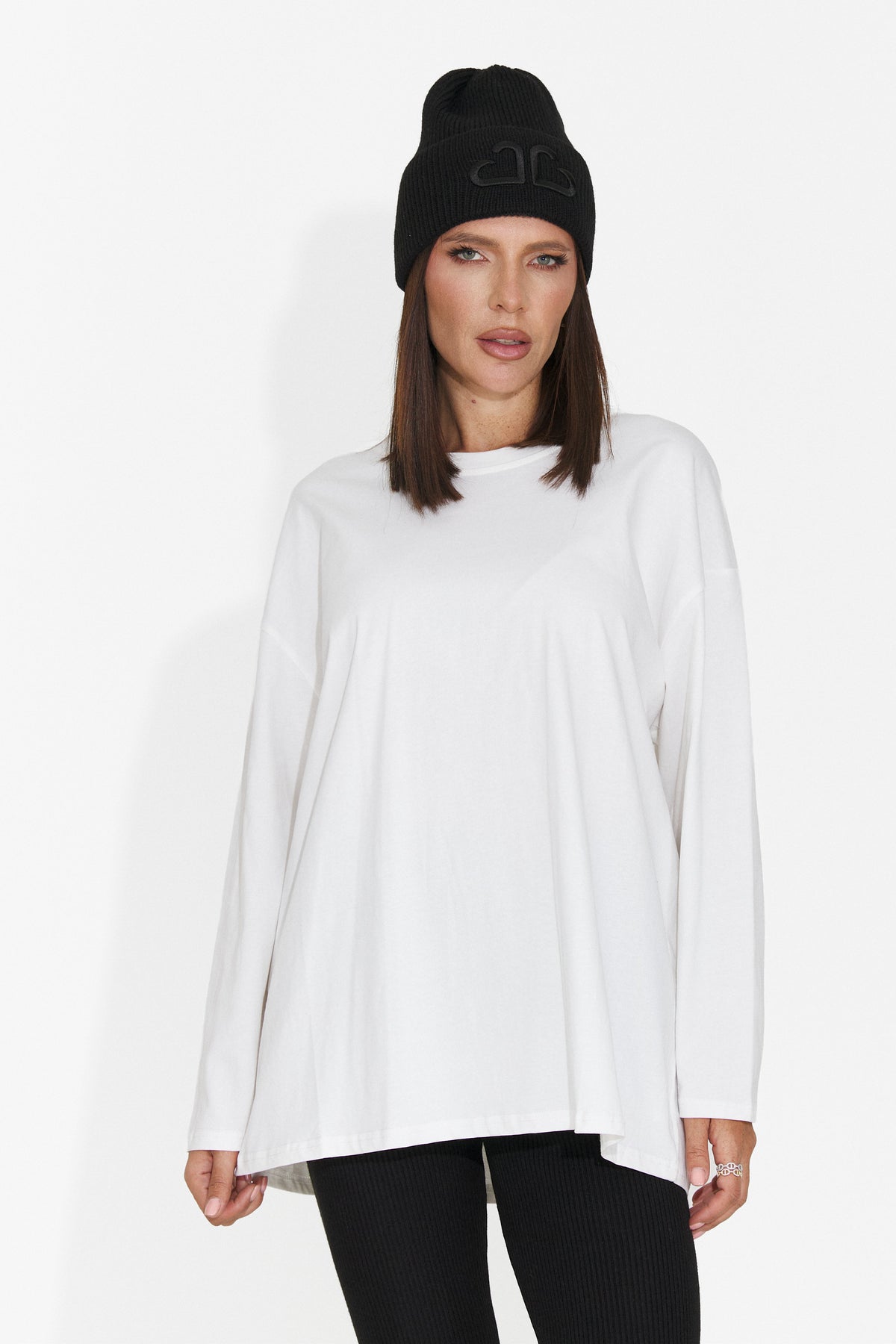 Bluza casual alba Punaoina Bogas