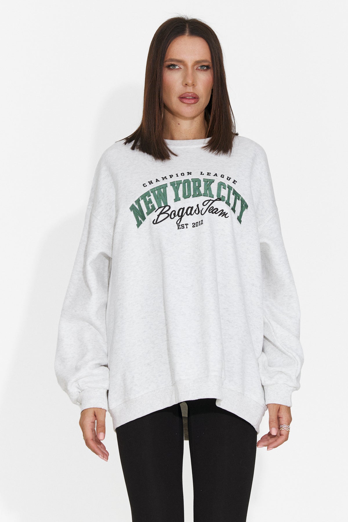 Bluza casual gri Vinaoira Bogas