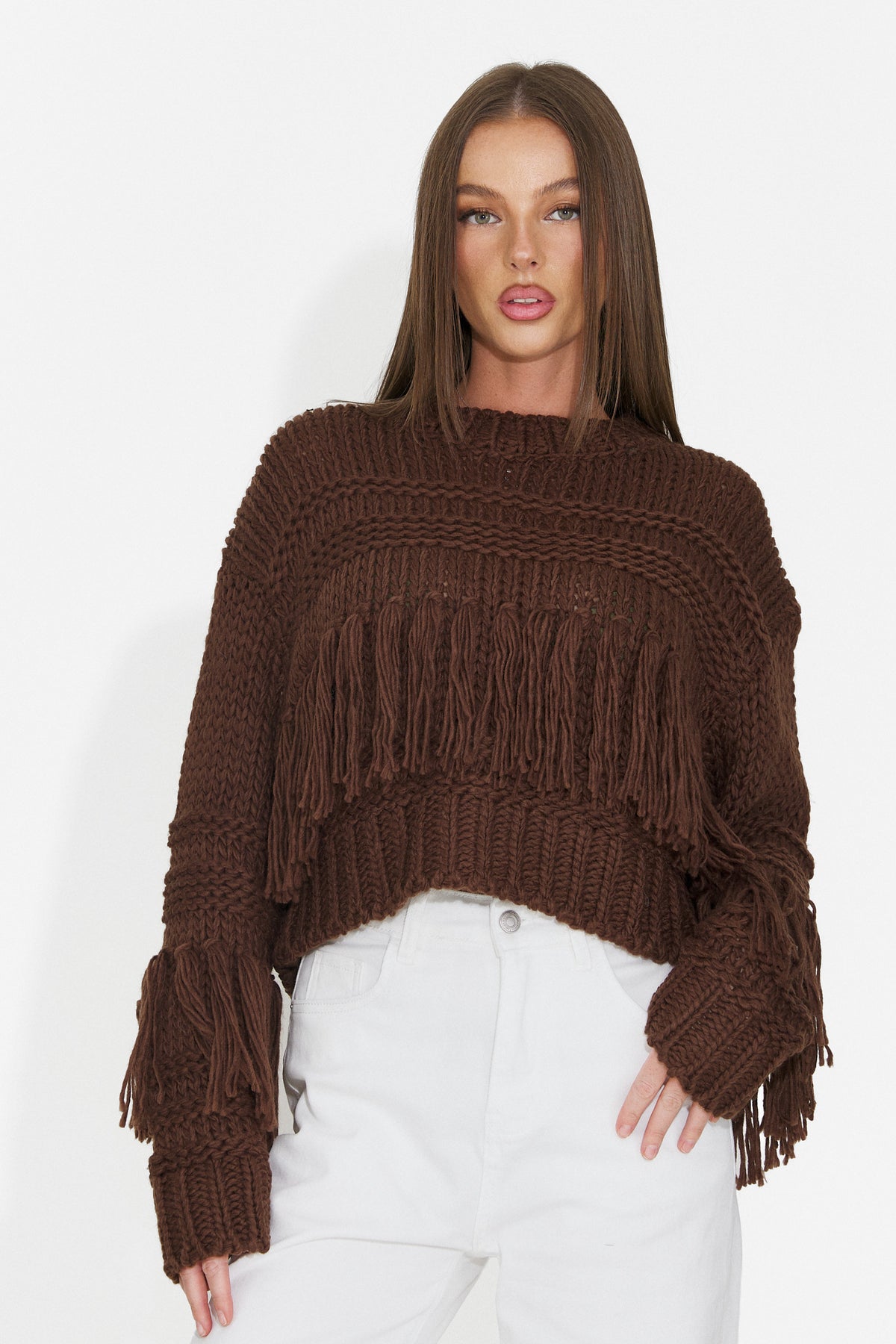 Bluza casual maro Doleavia Bogas