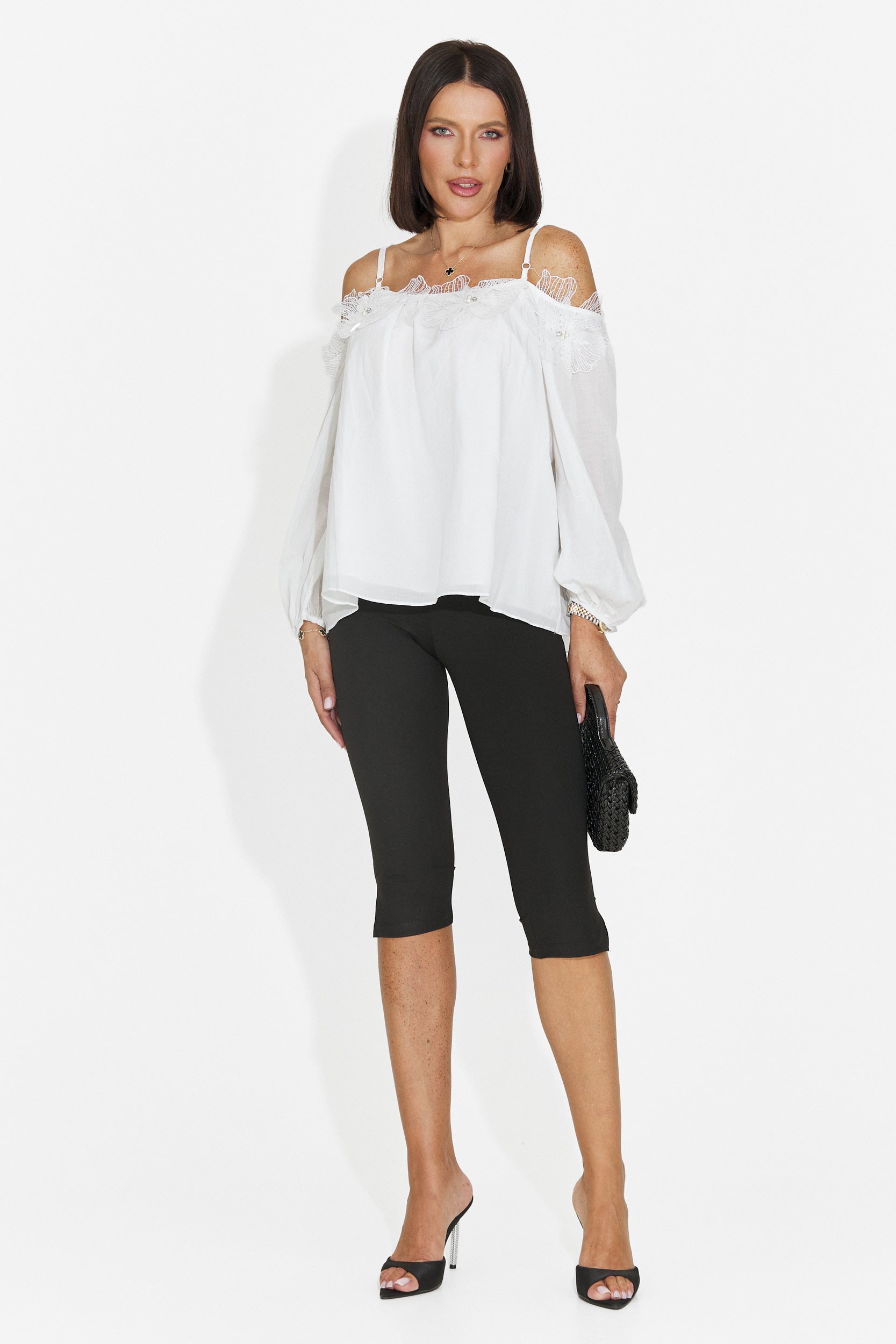 Bluza dama eleganta alba Agentica Bogas