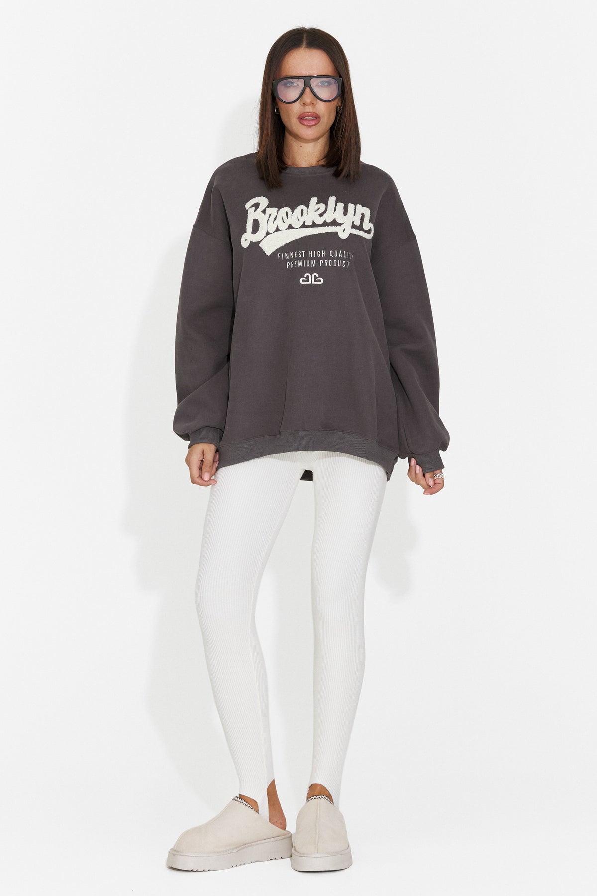 Bluza gri inchis Leroialia Bogas