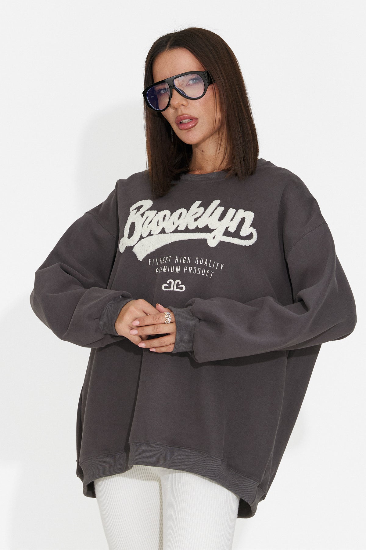 Bluza gri inchis Leroialia Bogas