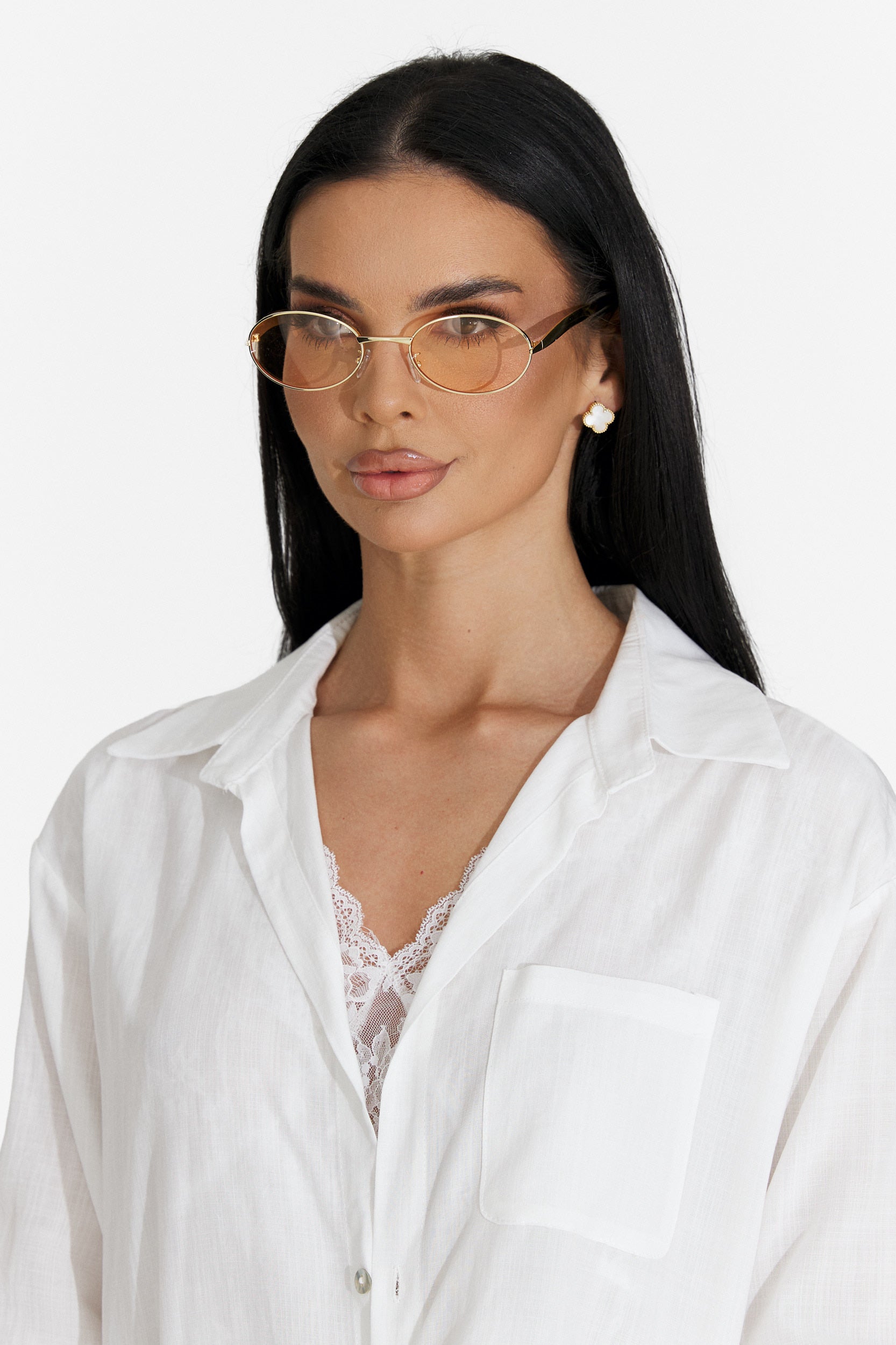Ochelari dama de soare auriu Saskia Bogas