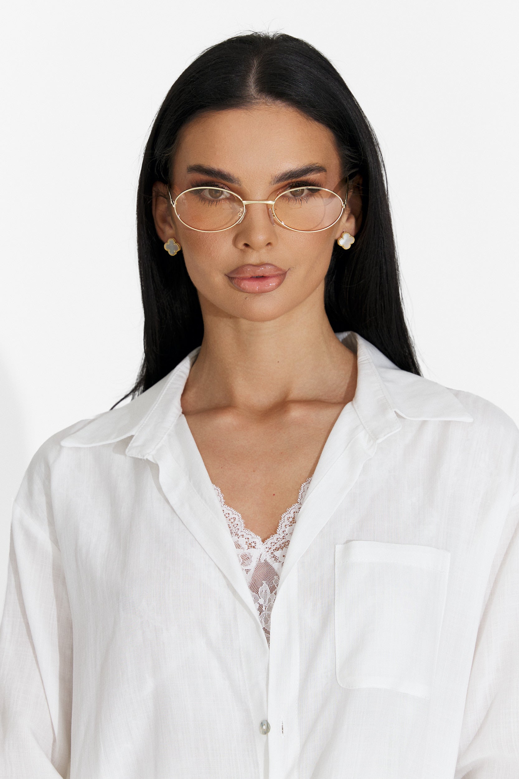 Ochelari dama de soare auriu Saskia Bogas