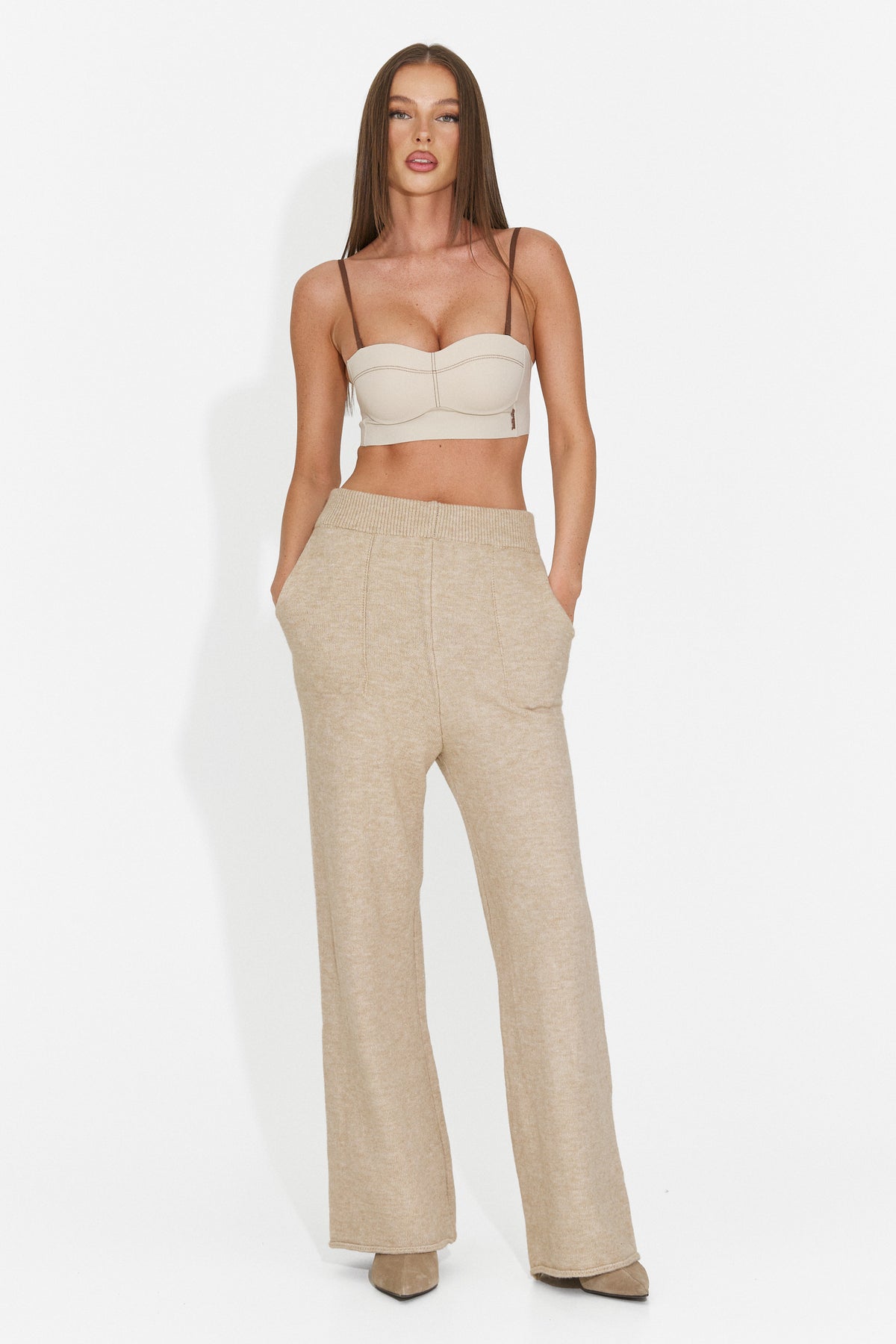 Bustiera casual crem Fzoira Bogas