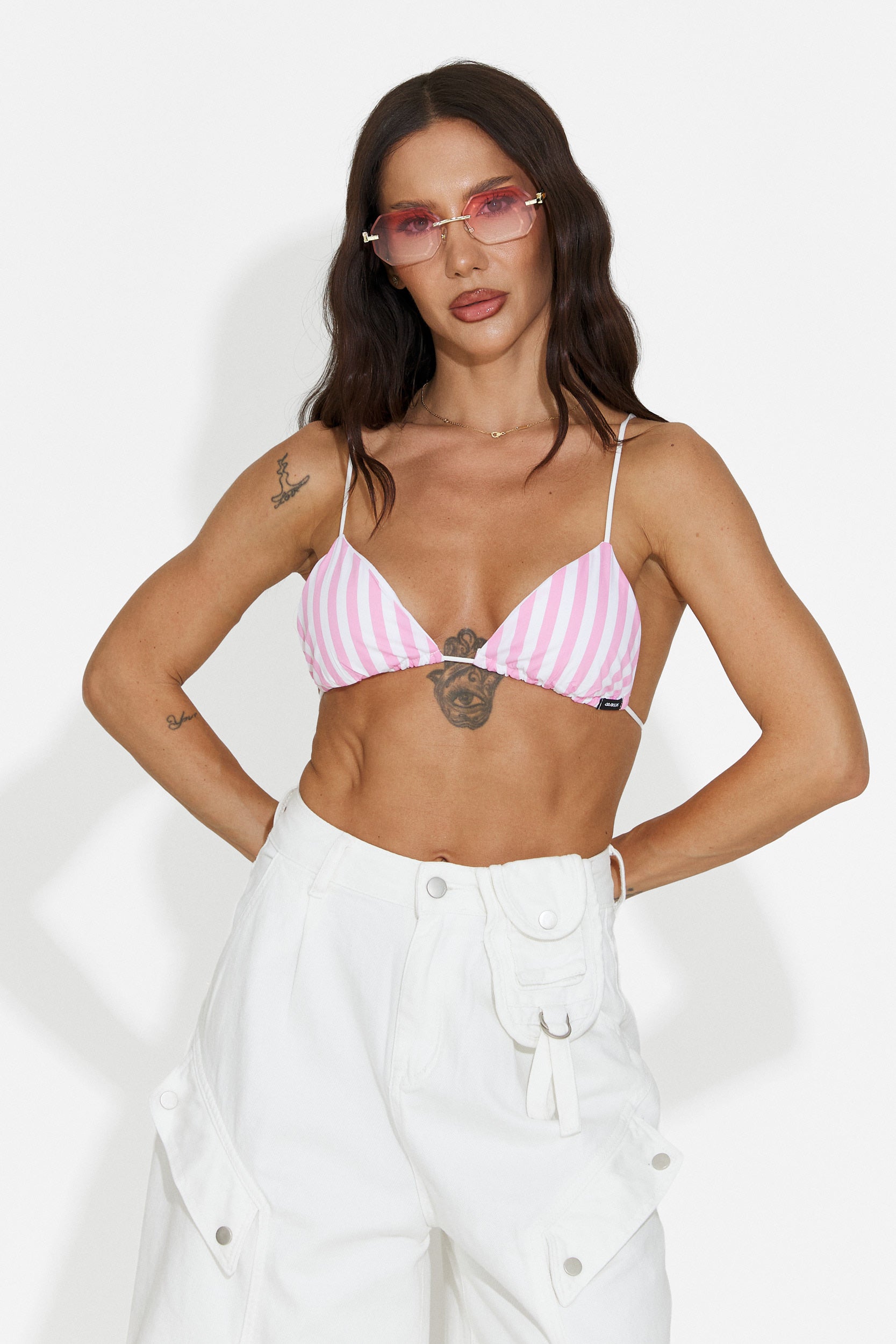 Casual ženska bustier roza Brusty Bogas